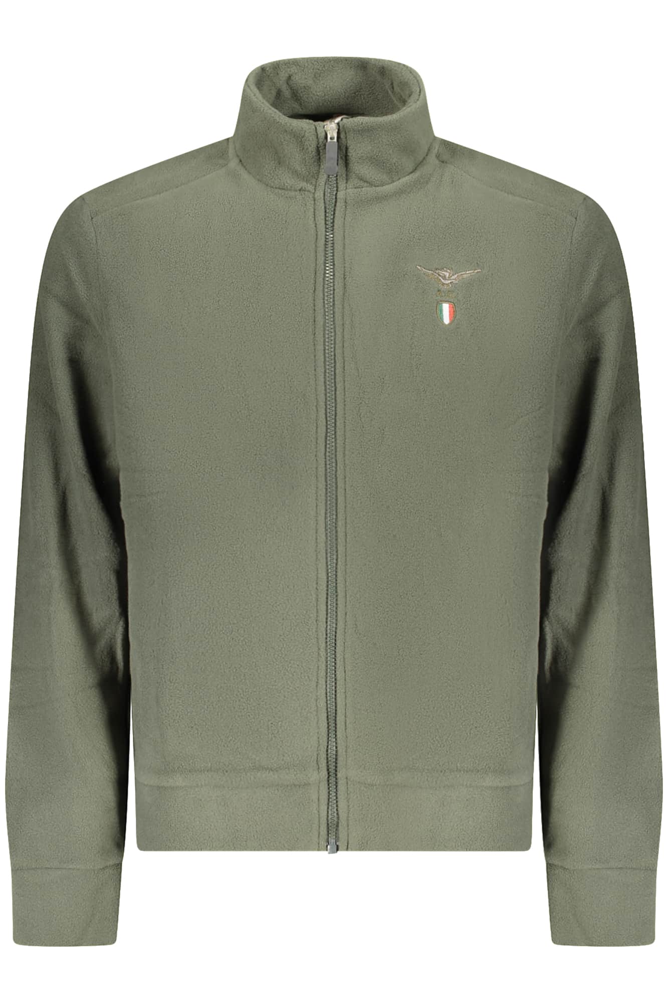 Military academy heren groen met rits sweater