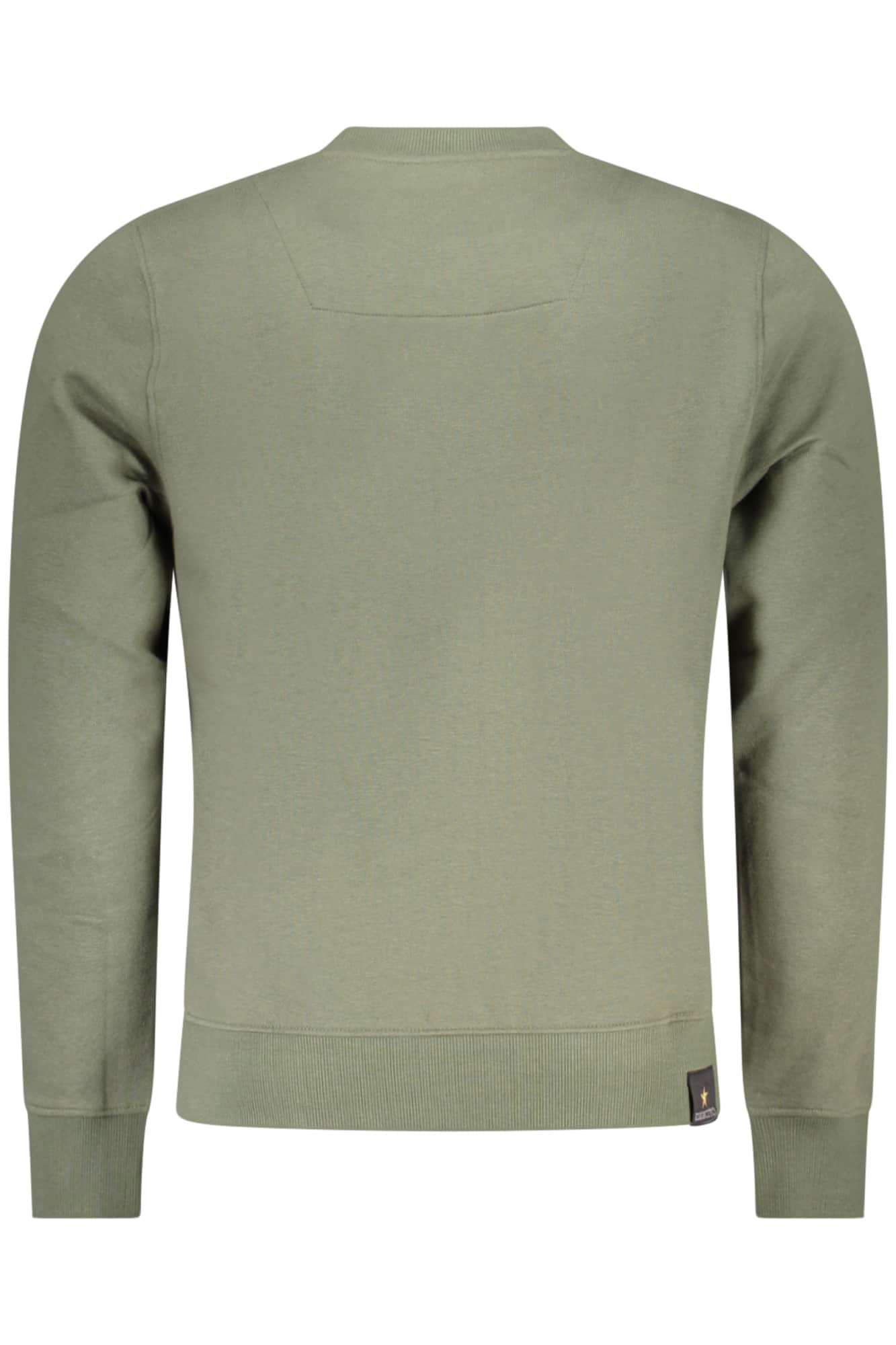 Military academy heren met rits sweater, groen