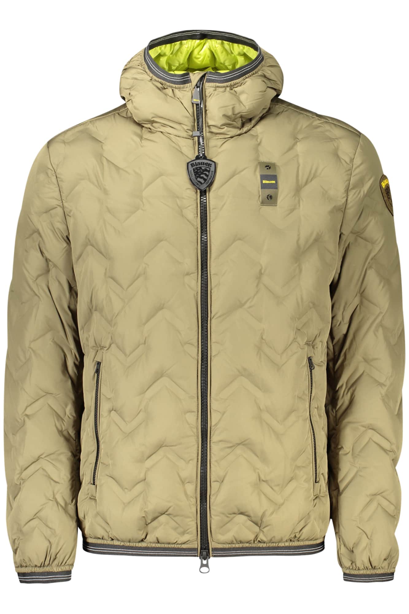 Blauer heren zwart jas