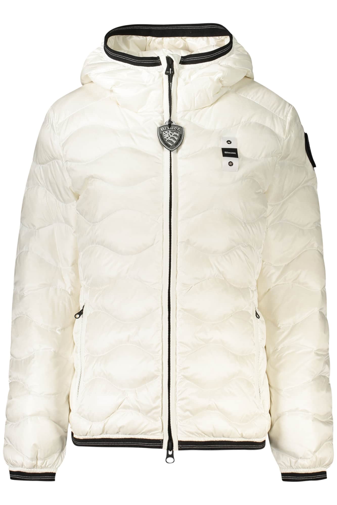 Blauer dames wit jas