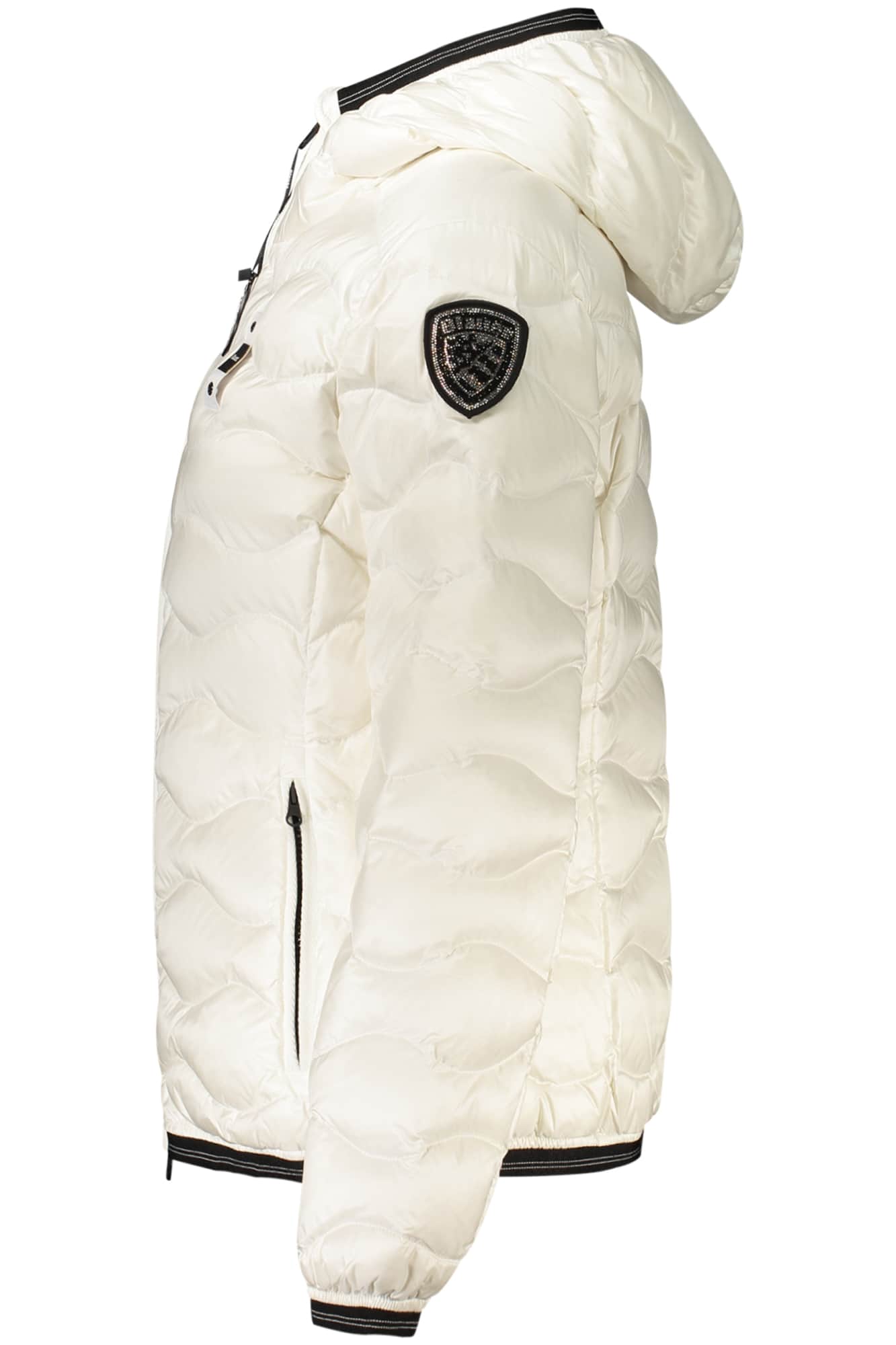 Blauer dames wit jas