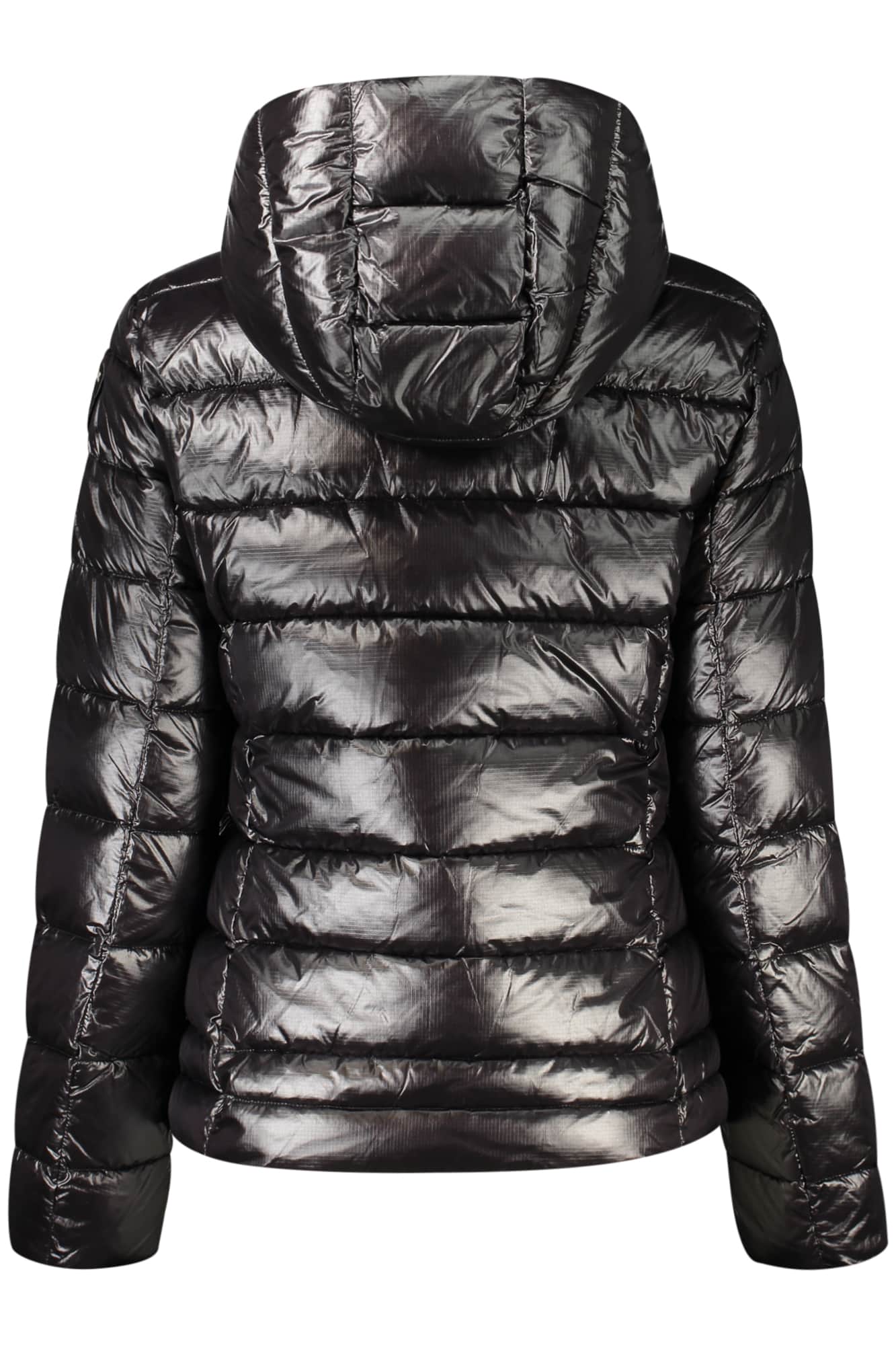 Blauer dames zwart jas