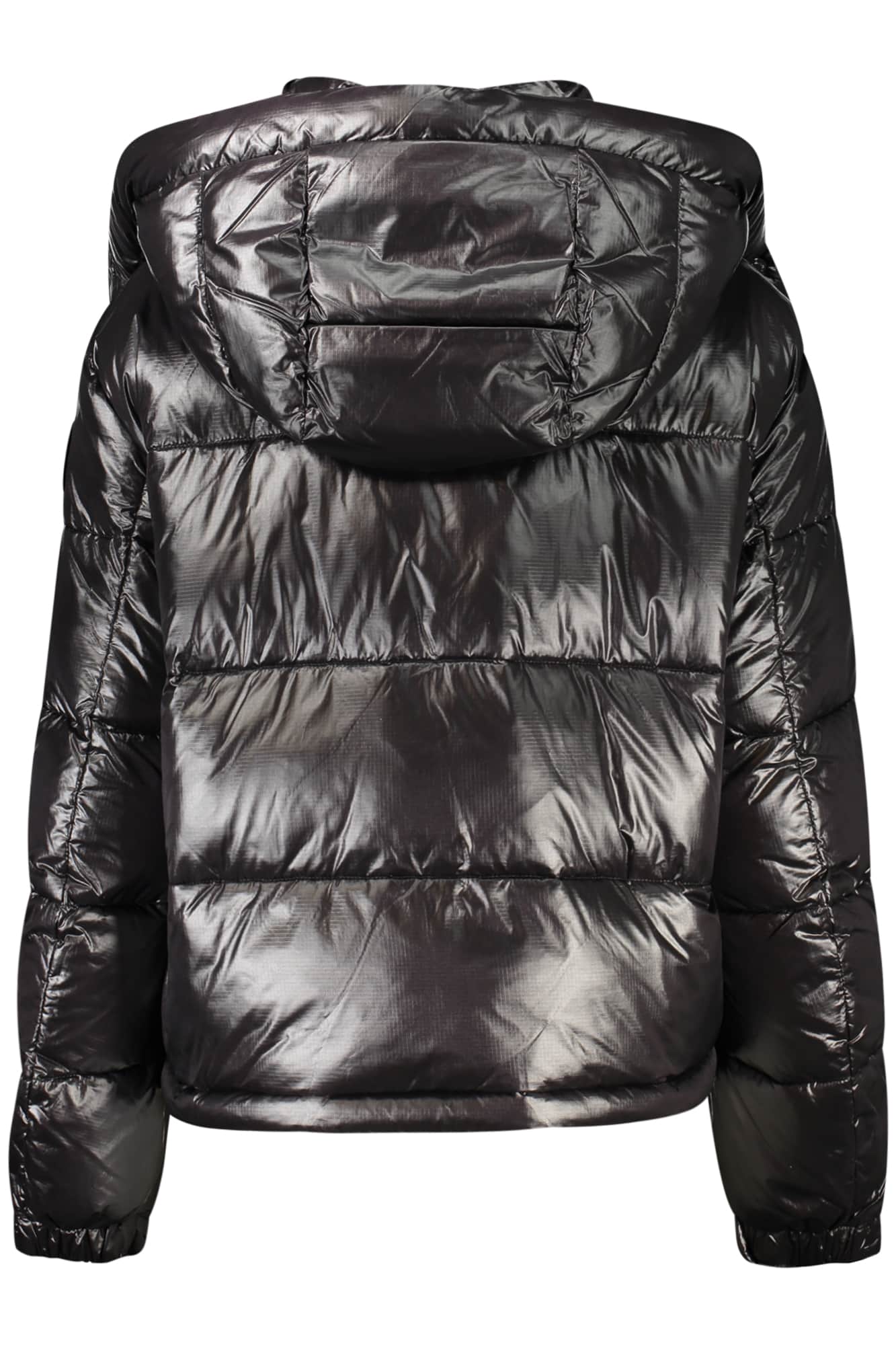 Blauer dames zwart jas