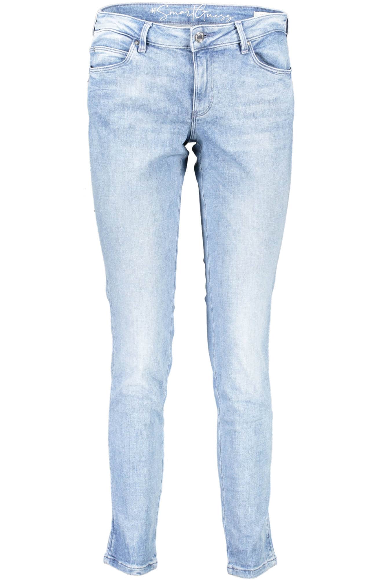 GUESS JEANS JEANS DENIM WOMAN LIGHT BLUE