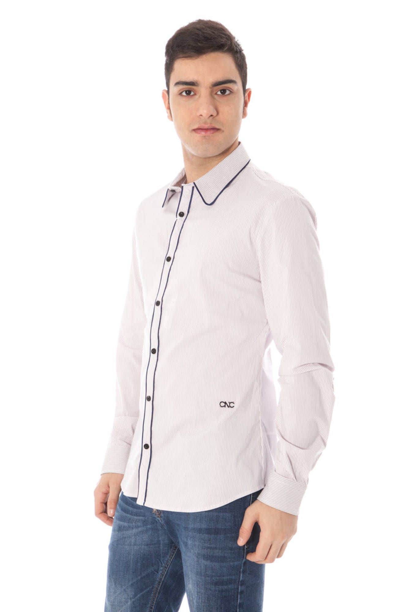 BADKLEDING NATIONAL HEREN LANGE MOUW SHIRT LICHT BLAUW