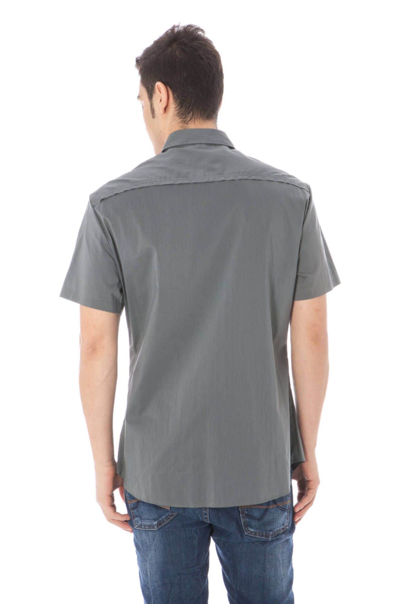 BADKLEDING NATIONAL KORTE MOUW SHIRT VOOR HEREN GRIJS