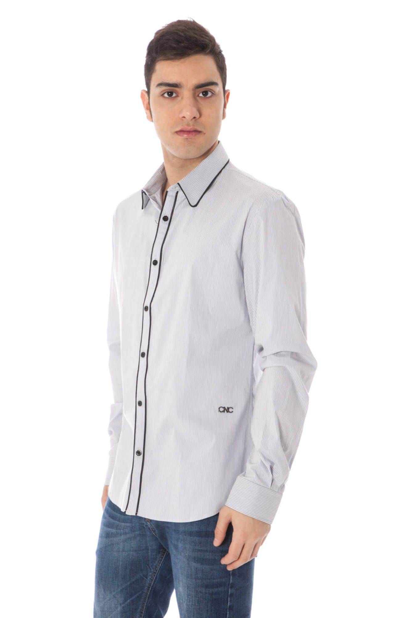 BADKLEDING NATIONAL HEREN LANGE MOUW SHIRT LICHT BLAUW