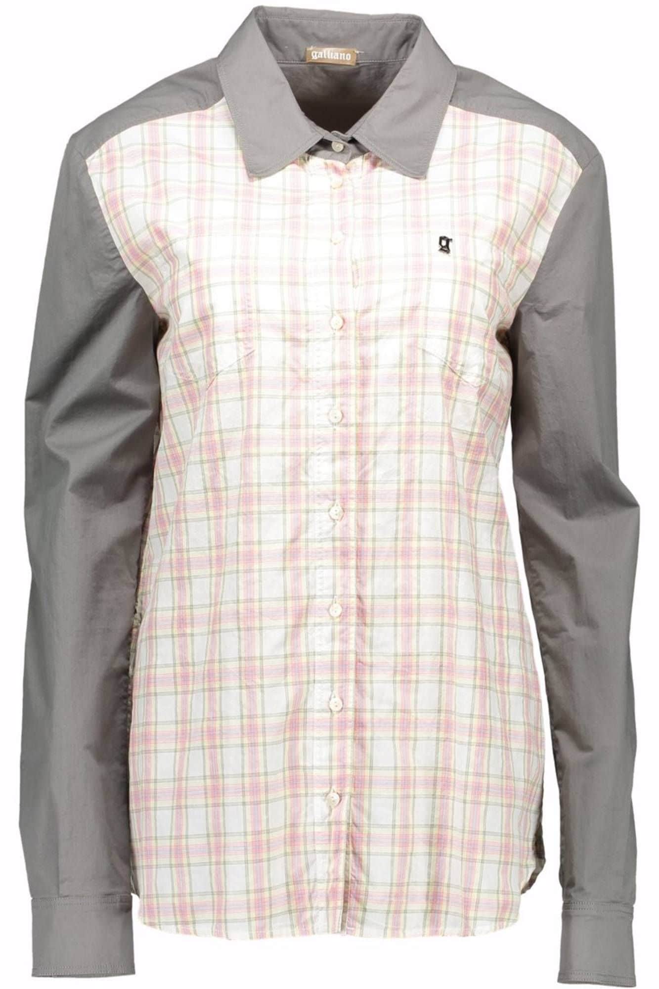 JOHN GALLIANO DAMES LANGE MOUW SHIRT GRIJS