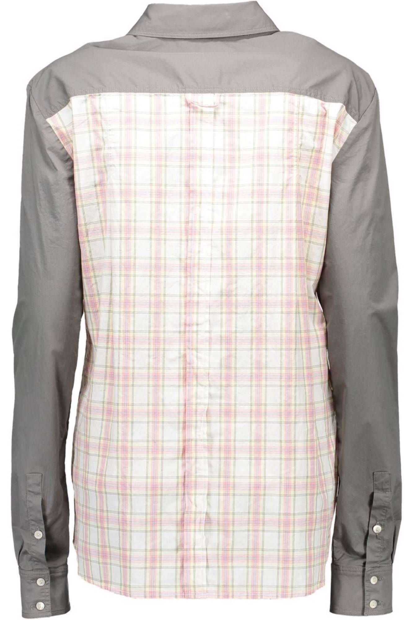 JOHN GALLIANO DAMES LANGE MOUW SHIRT GRIJS