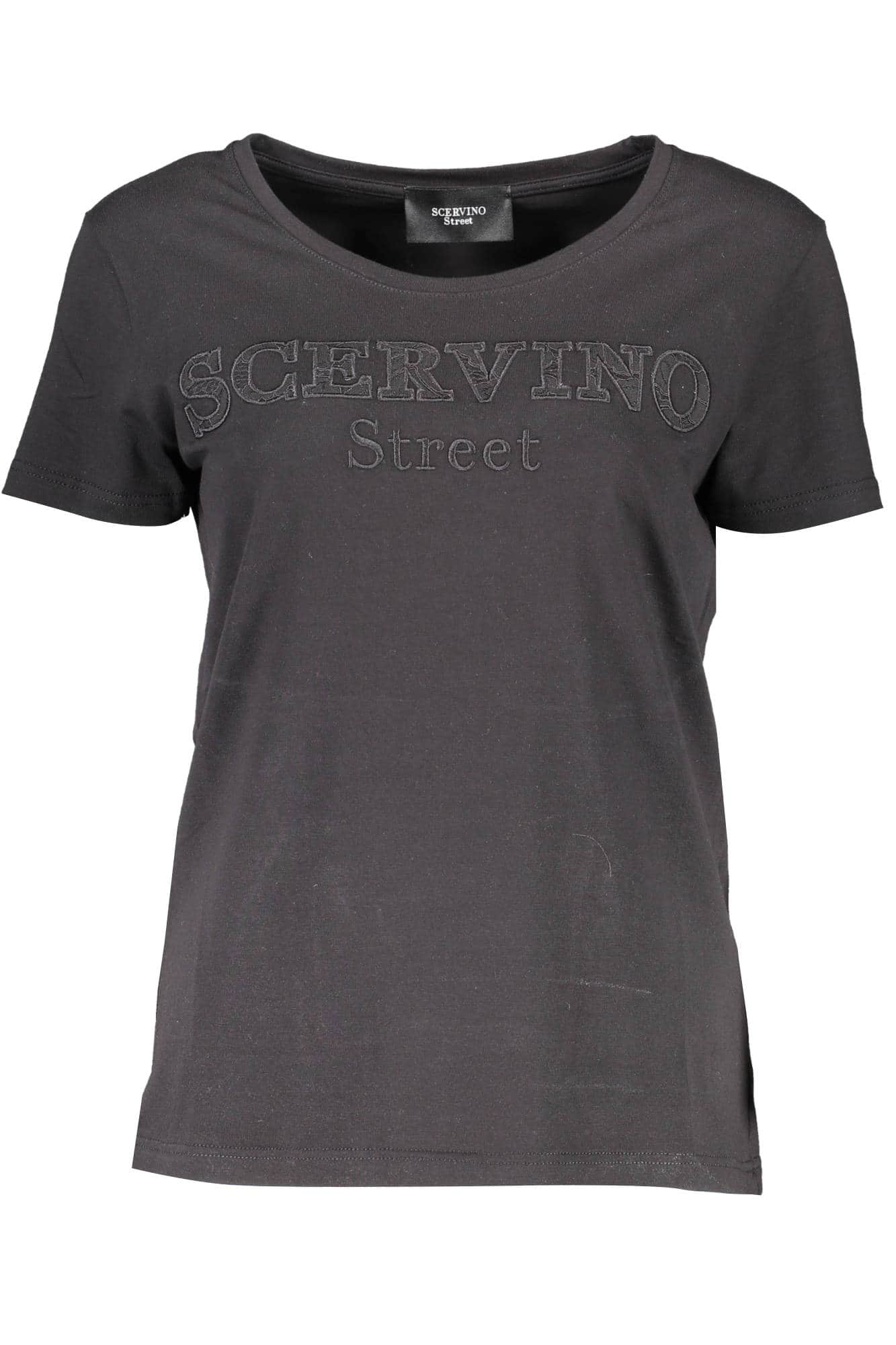SCERVINO STREET DAMES KORTE MOUW T-SHIRT ZWART