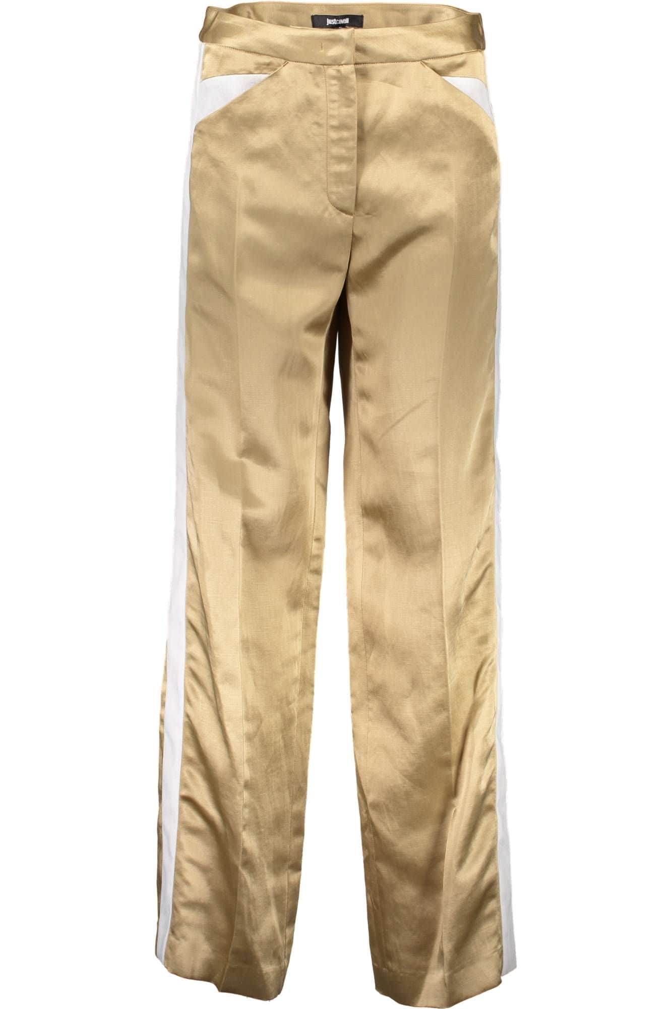 JUST CAVALLI WOMEN'S WHITE TROUSERS