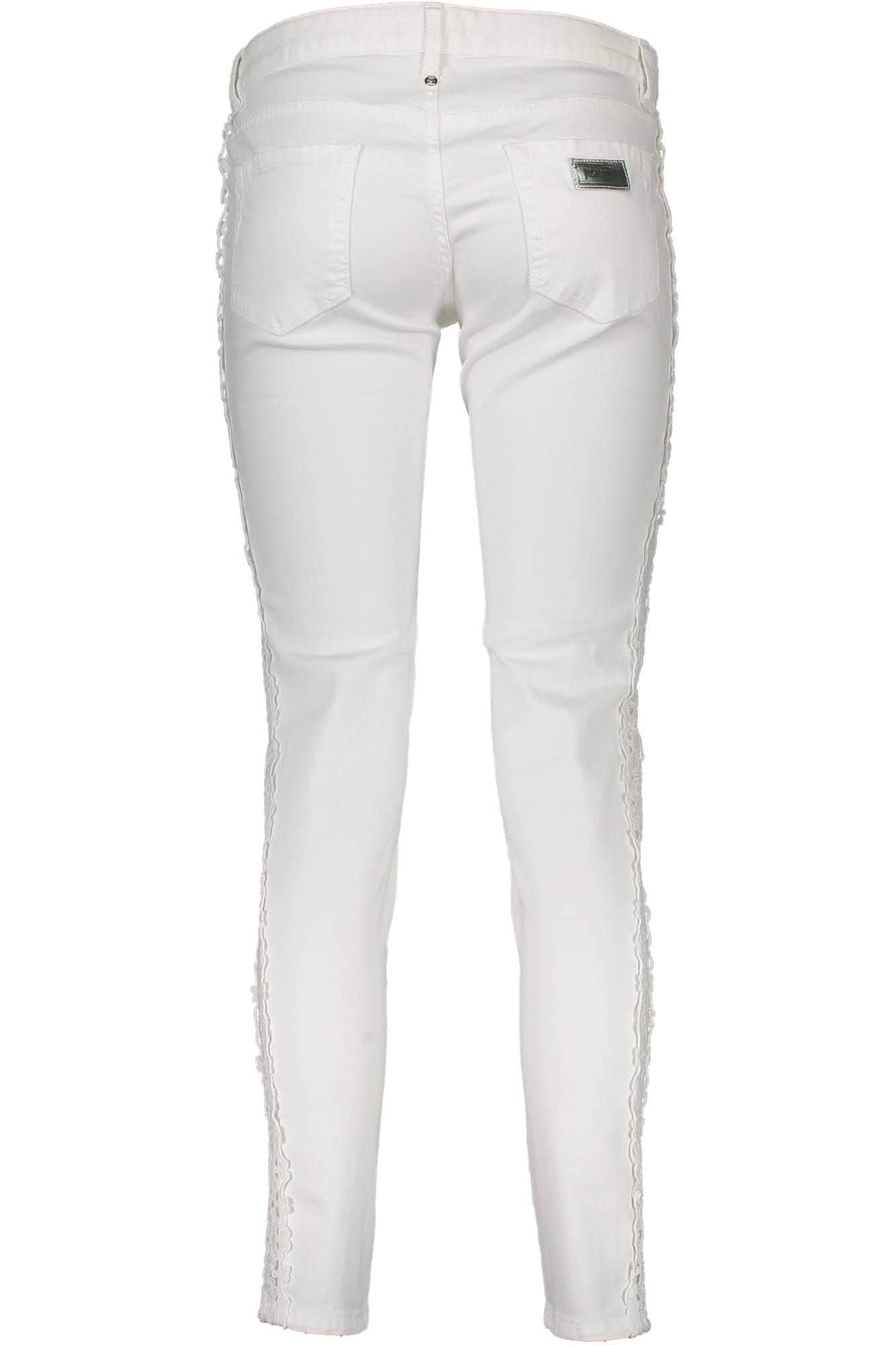 JUST CAVALLI WOMEN'S WHITE TROUSERS