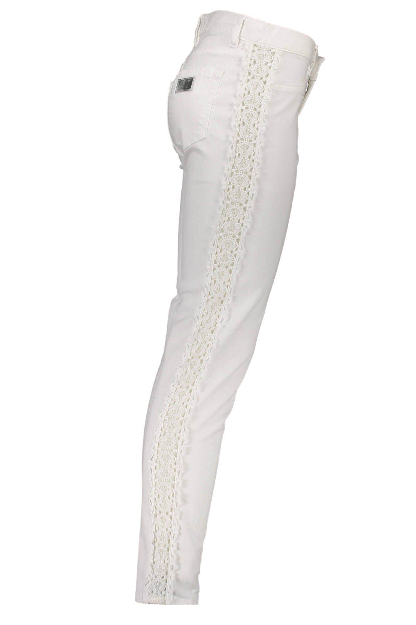 JUST CAVALLI WOMEN'S WHITE TROUSERS