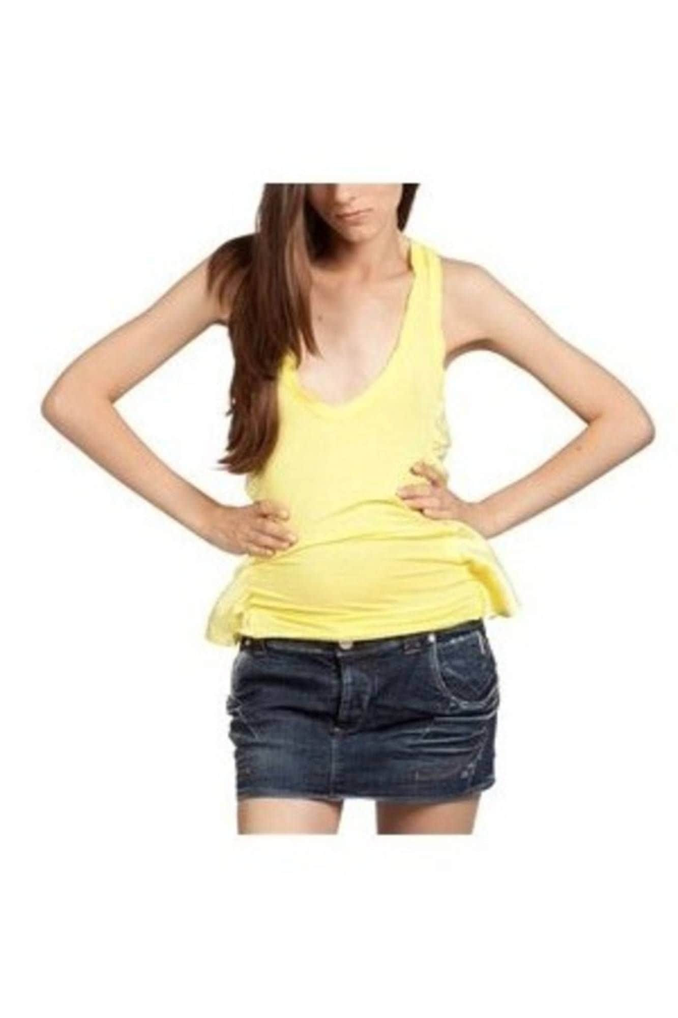ZUELEMENTS GEEL DAMES TANK