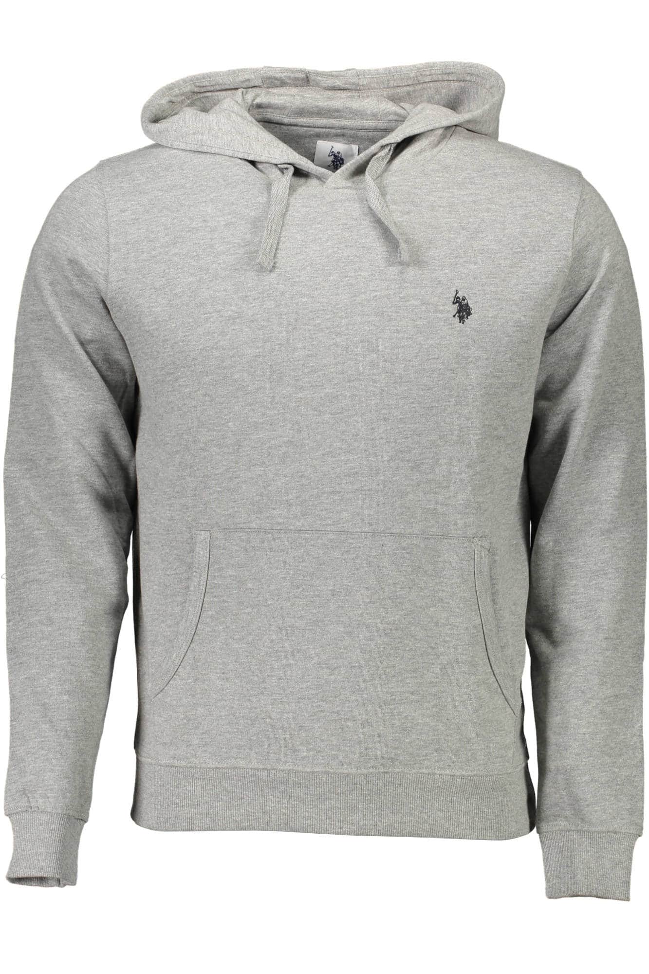 US POLO ASSN. MEN'S GRAY ZIP-UP SWEATSHIRT