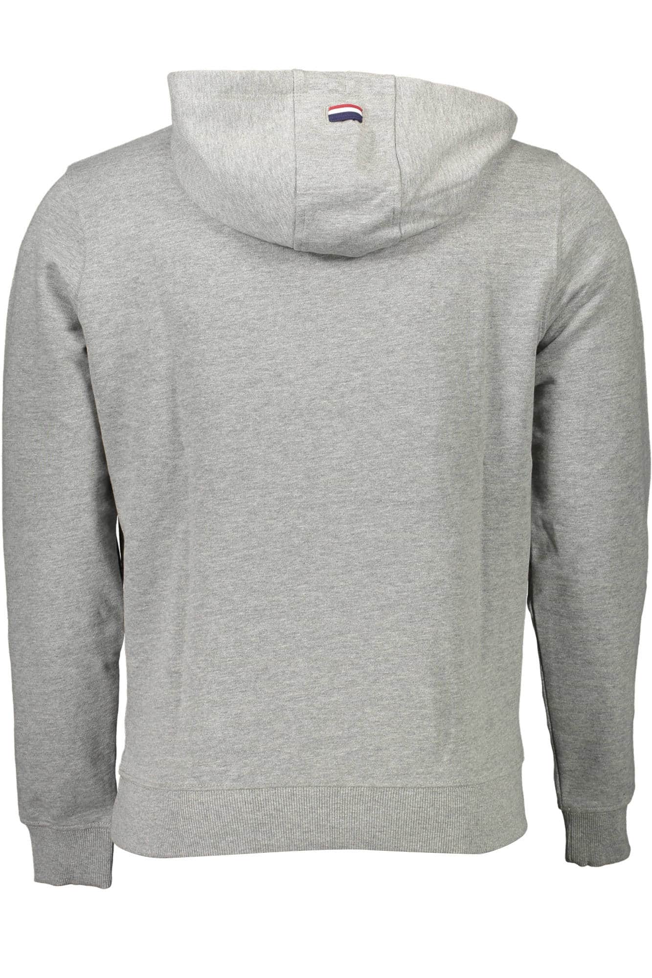 US POLO ASSN. MEN'S GRAY ZIP-UP SWEATSHIRT