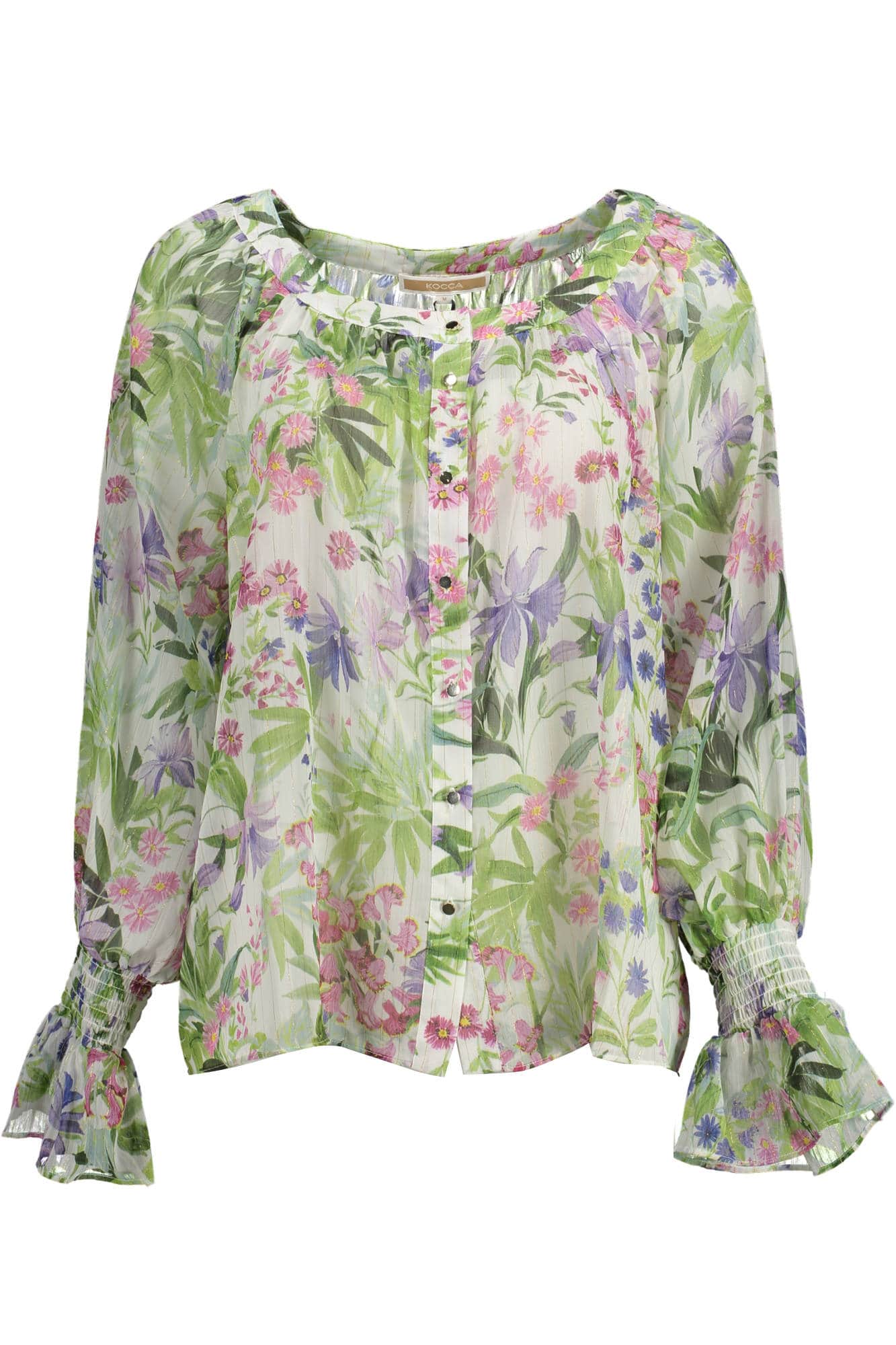 KOCCA LANGE MOUW SHIRT GROEN DAMES