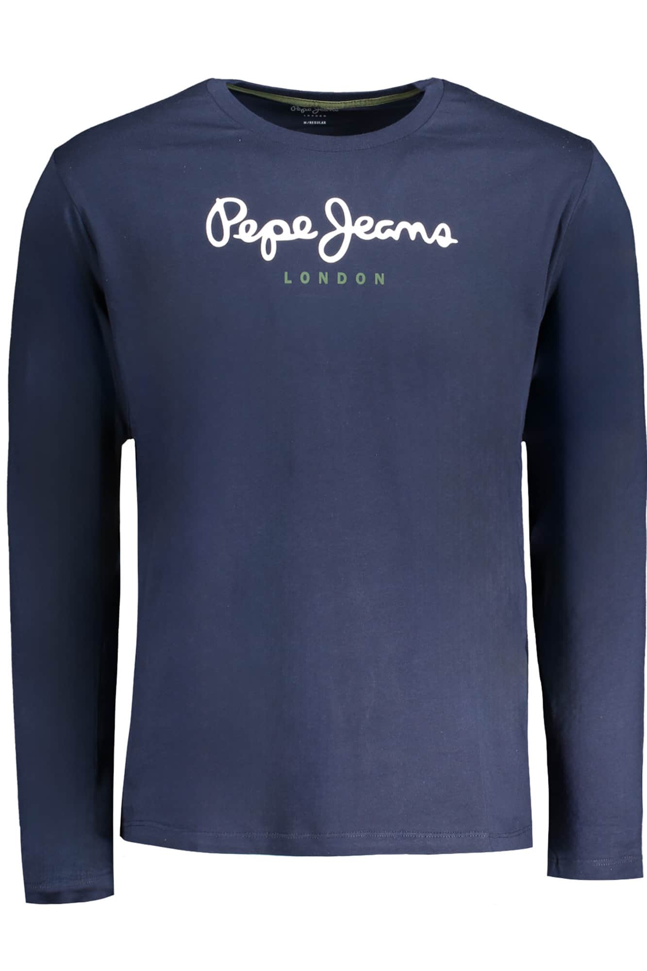 PEPE JEANS HEREN LANGE MOUW T-SHIRT, BLAUW