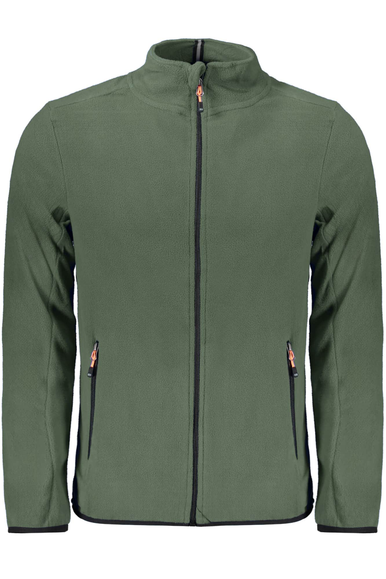Norway 1963 heren met rits sweater groen