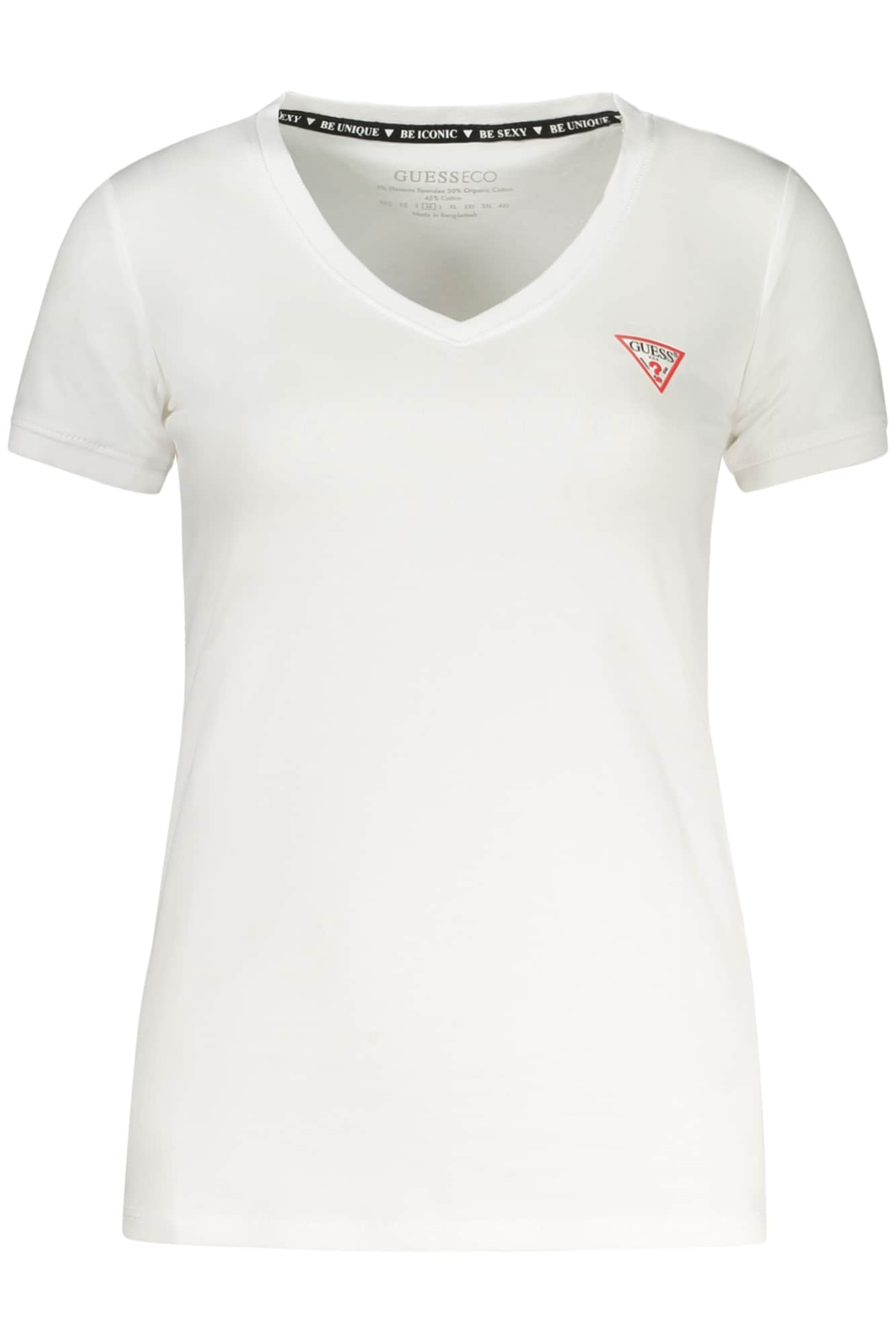 GUESS JEANS KORTE MOUW T-SHIRT DAMES ZWART