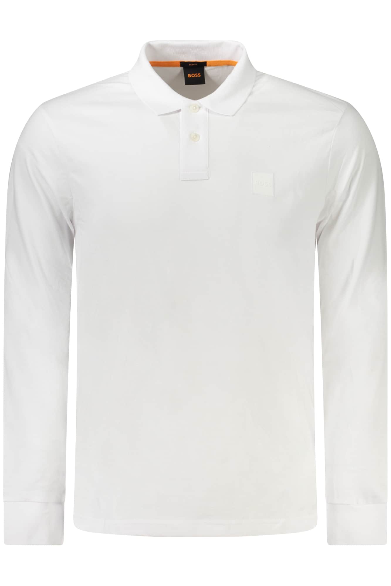 HUGO BOSS LANGE MOUW POLO HEREN WIT