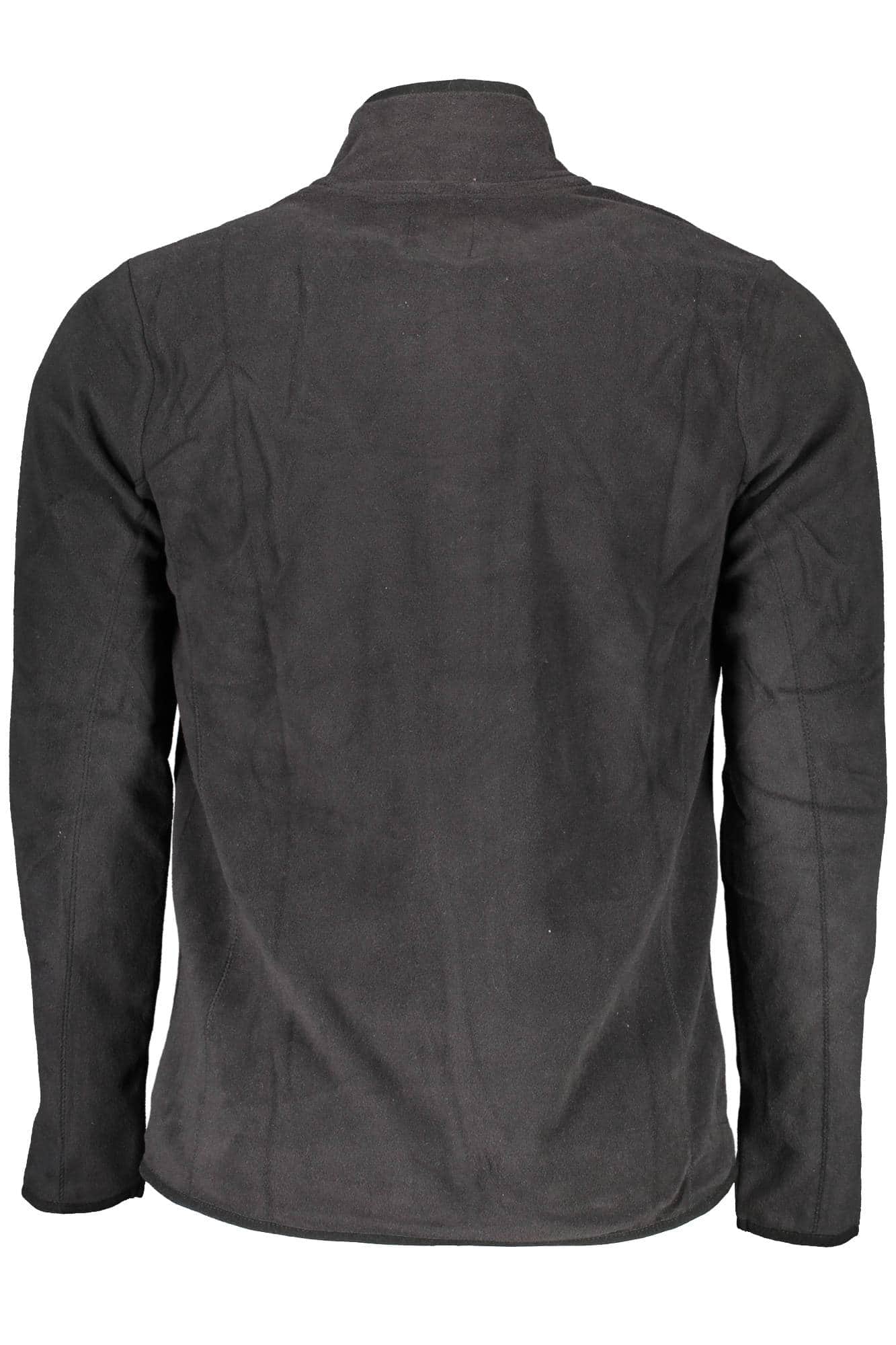 GIAN MARCO VENTURI HEREN ZWART MET RITS SWEATER