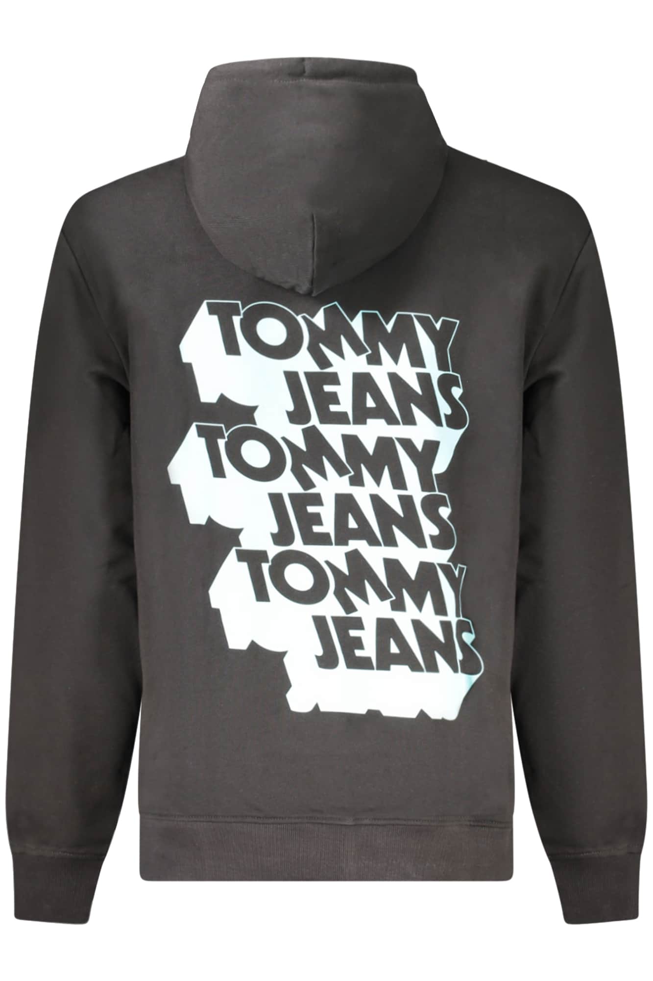 TOMMY HILFIGER MEN'S BLACK ZIP-UP SWEATSHIRT
