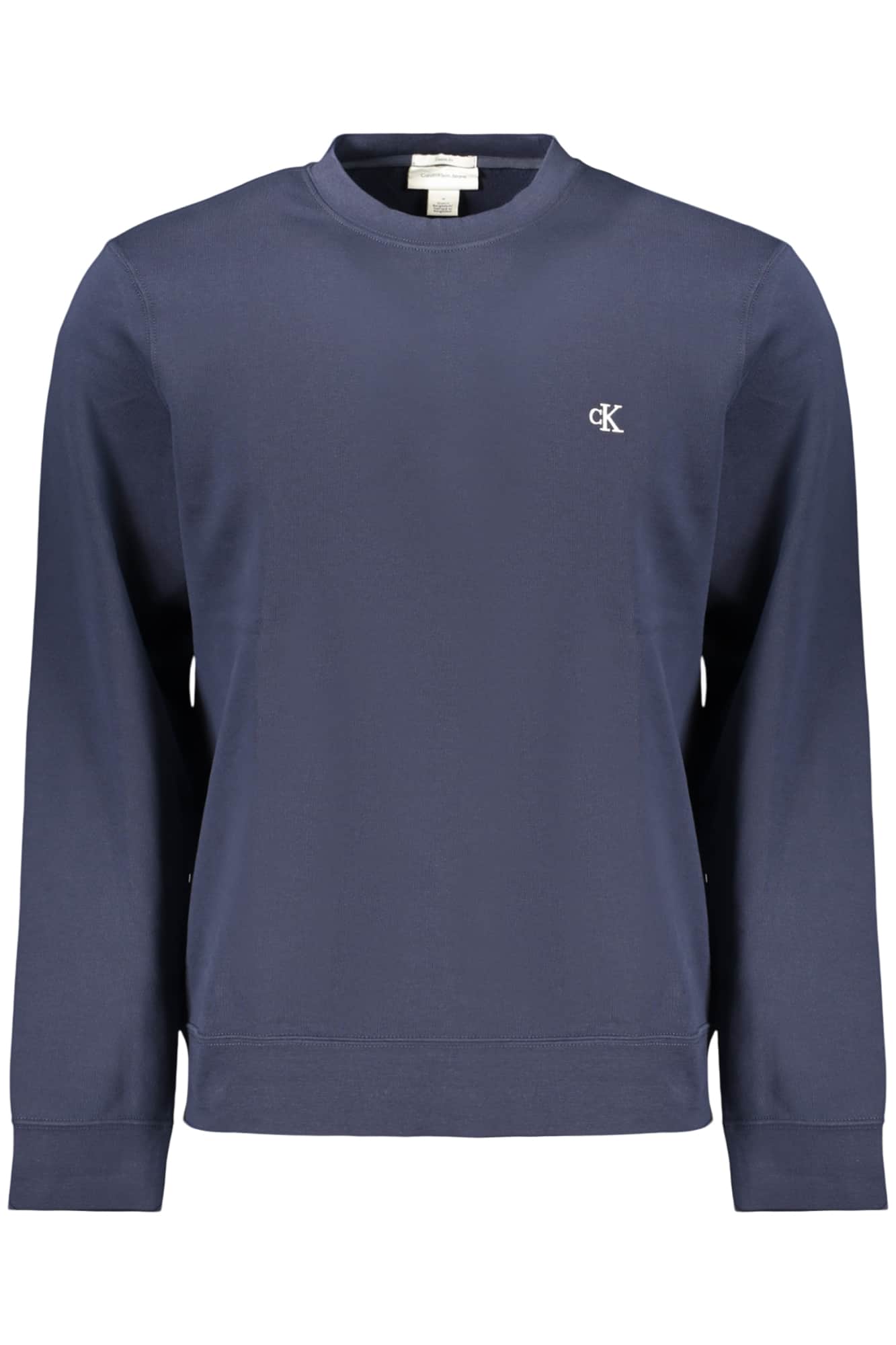 CALVIN KLEIN HEREN BLAUW MET RITS SWEATER
