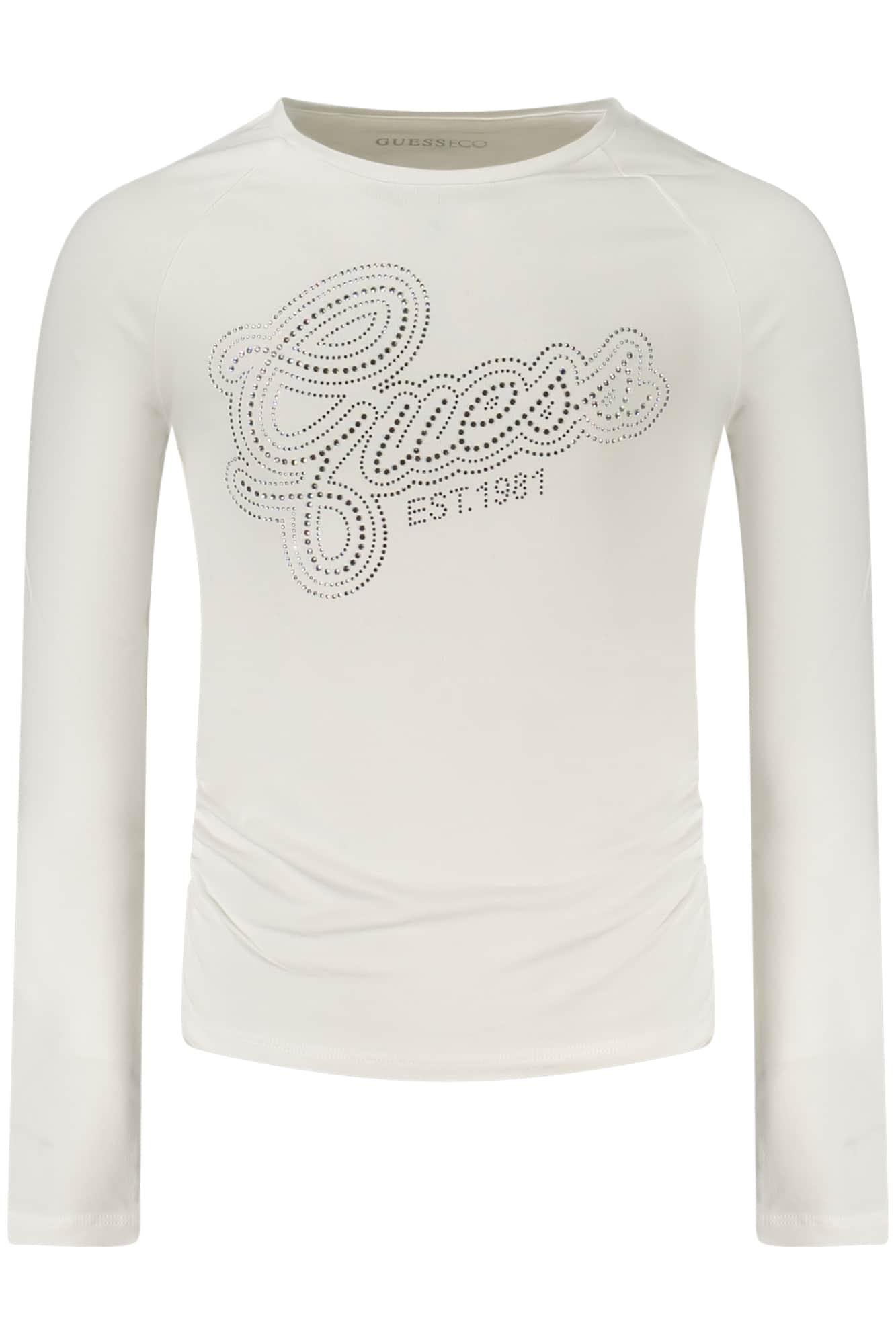 GUESS JEANS LANGE MOUW T-SHIRT VOOR MEISJES, ZWART