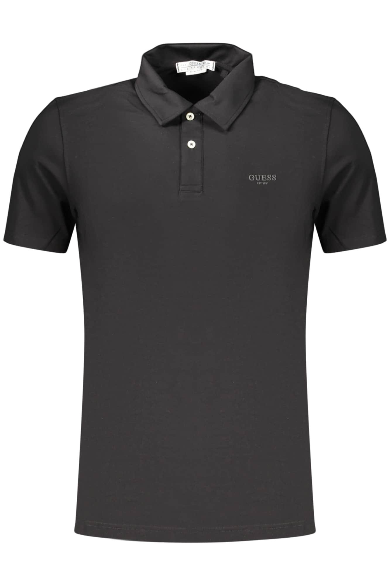 GUESS JEANS HEREN KORTE MOUW POLO, BLAUW
