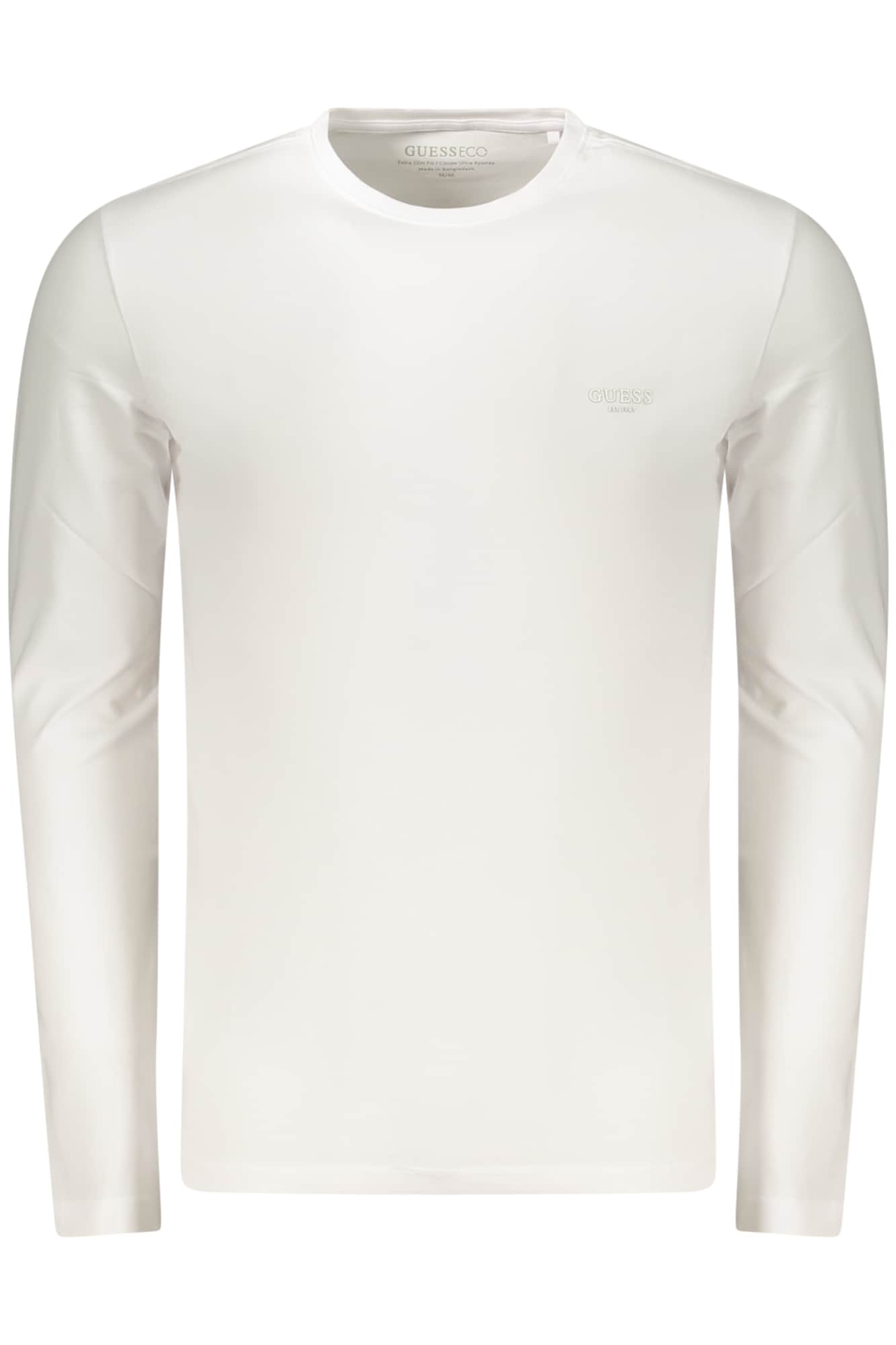 GUESS JEANS HEREN LANGE MOUW T-SHIRT ZWART