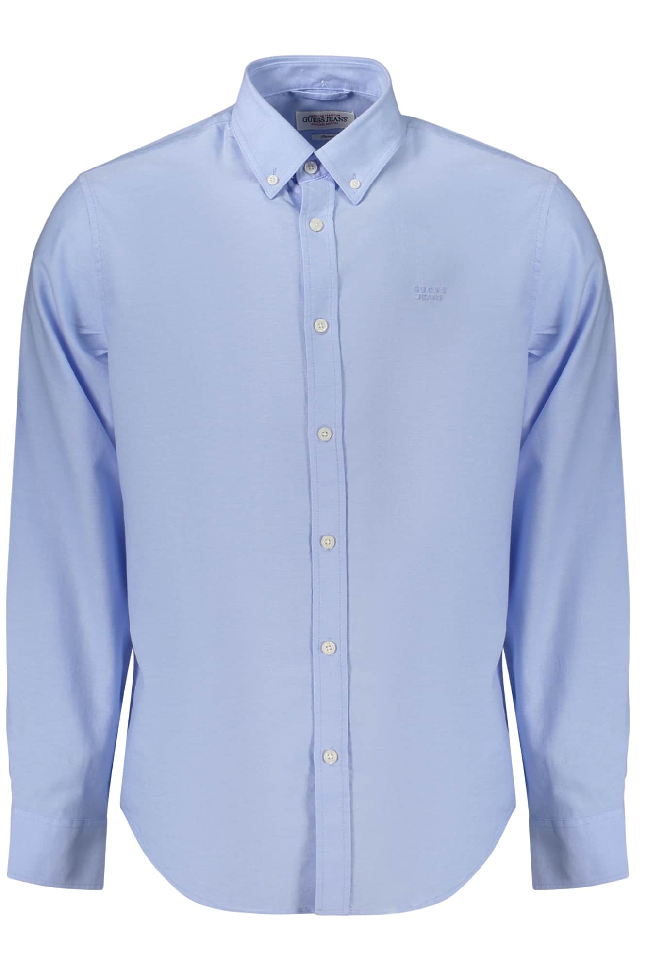 GUESS JEANS HEREN LANGE MOUW SHIRT WIT