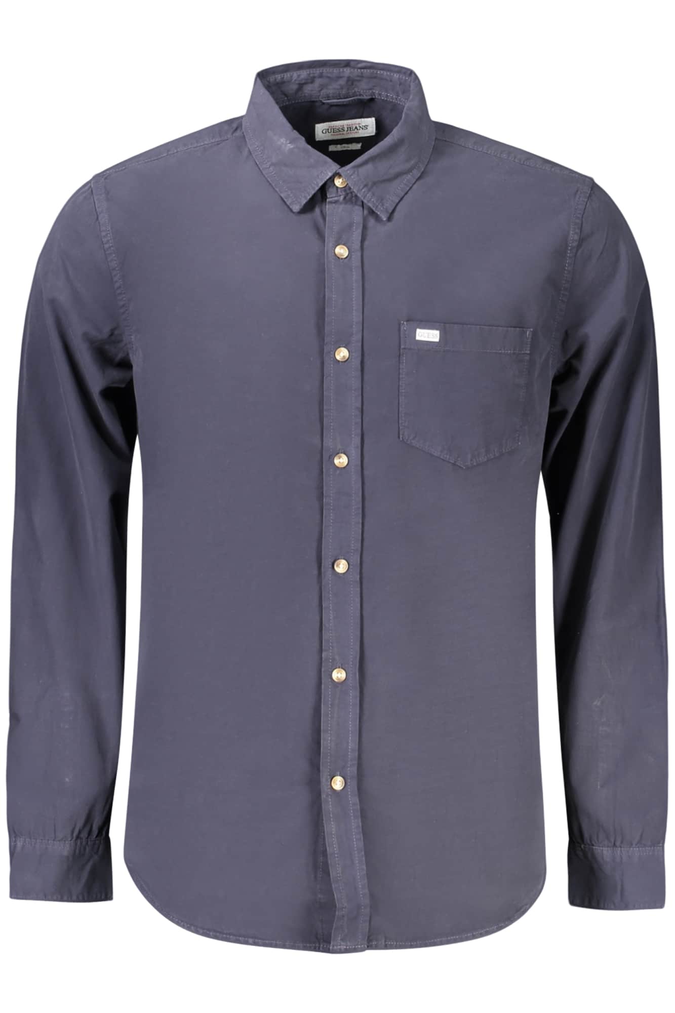GUESS JEANS HEREN LANGE MOUW SHIRT ZWART