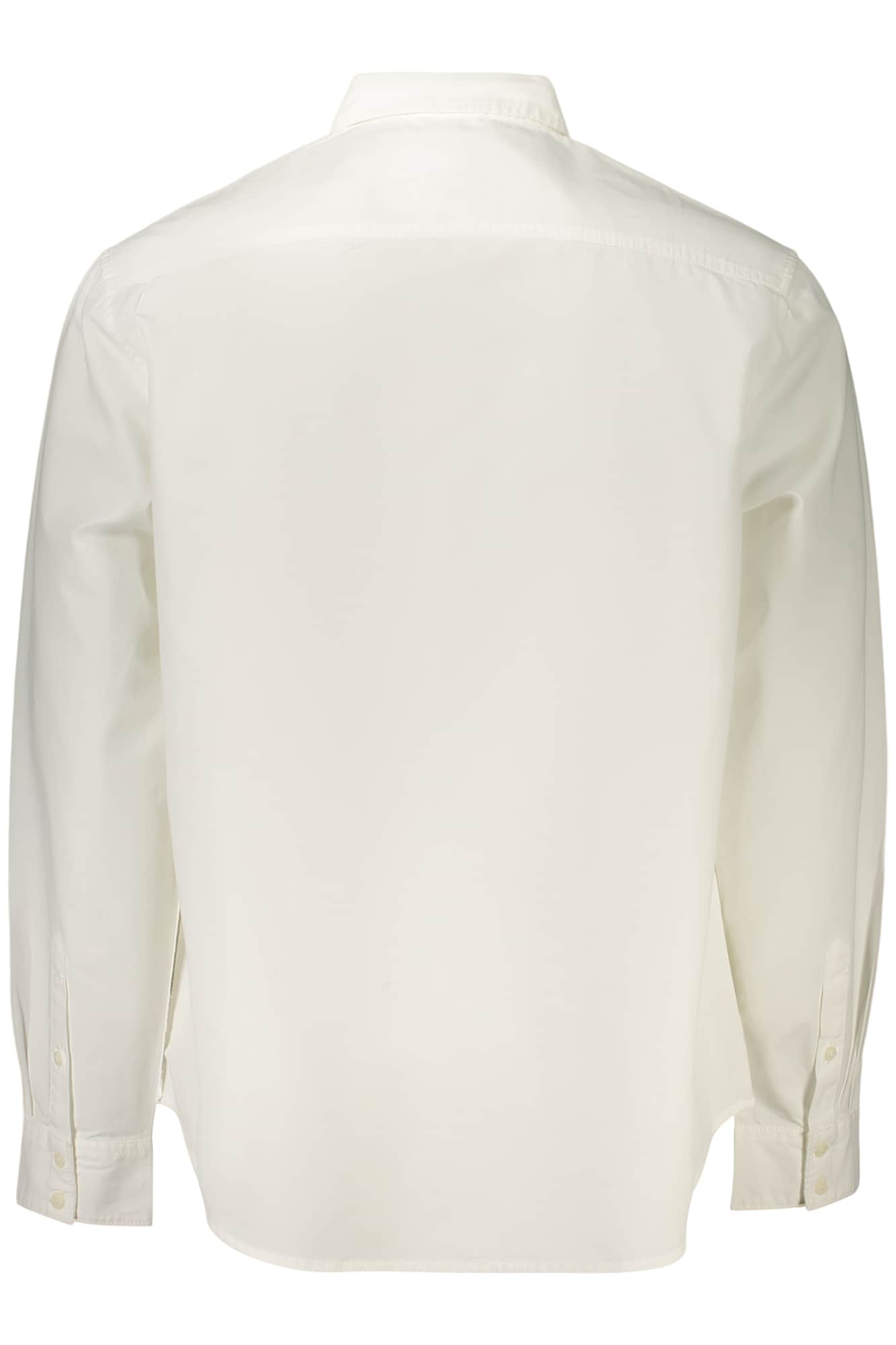 GUESS JEANS HEREN LANGE MOUW SHIRT WIT