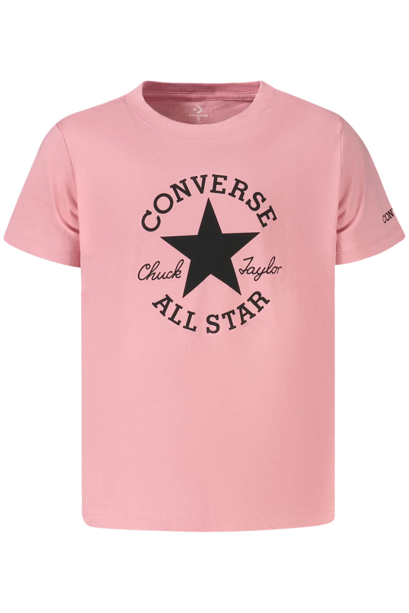 Converse Meisjes Korte Mouw T-Shirt, Zwart