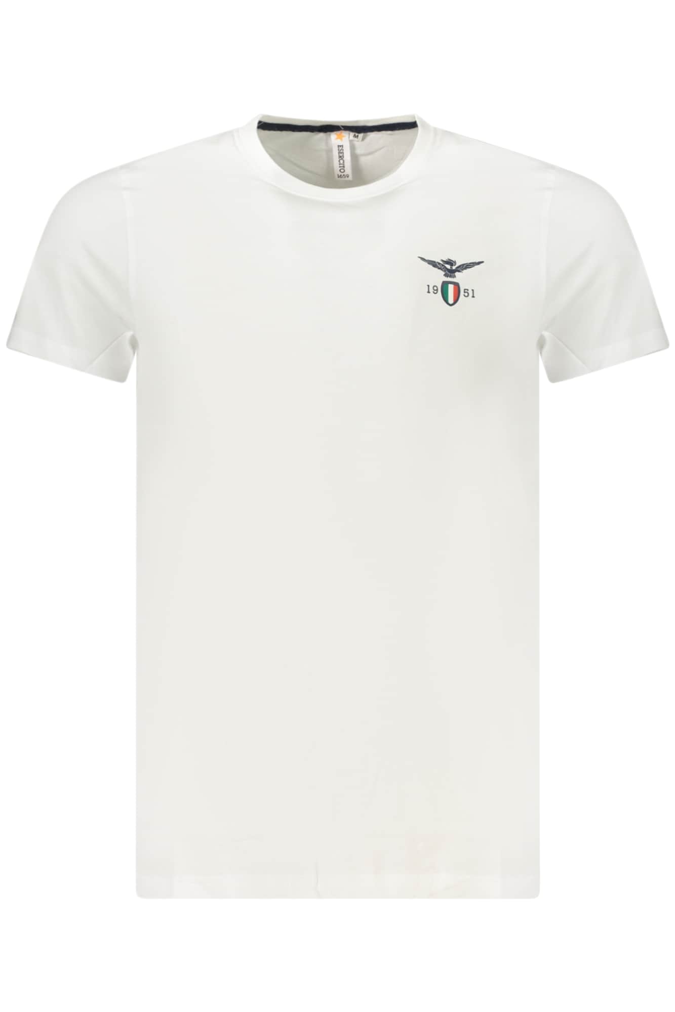 Military academy heren korte mouw t-shirt wit