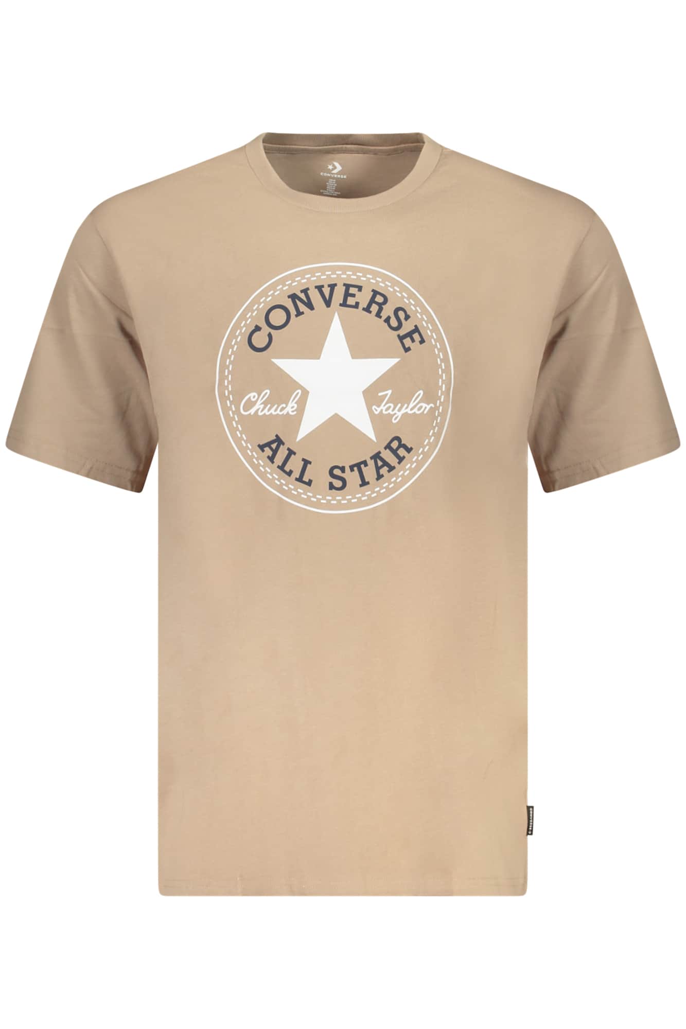 Converse Heren Korte Mouw T-Shirt, Beige