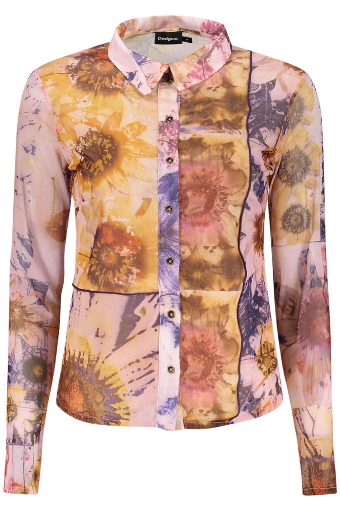Desigual dames roze lange mouw shirt