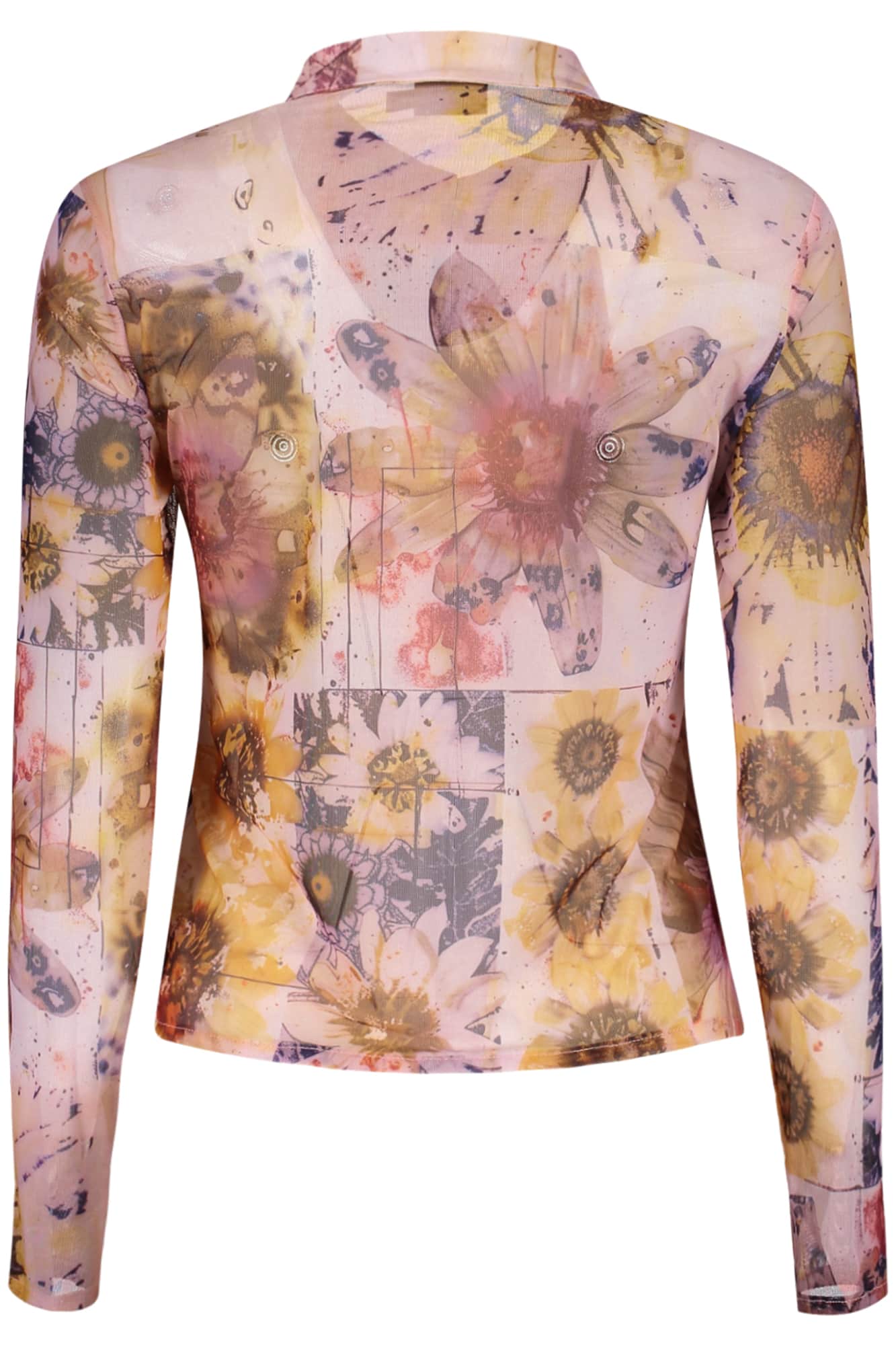Desigual dames roze lange mouw shirt