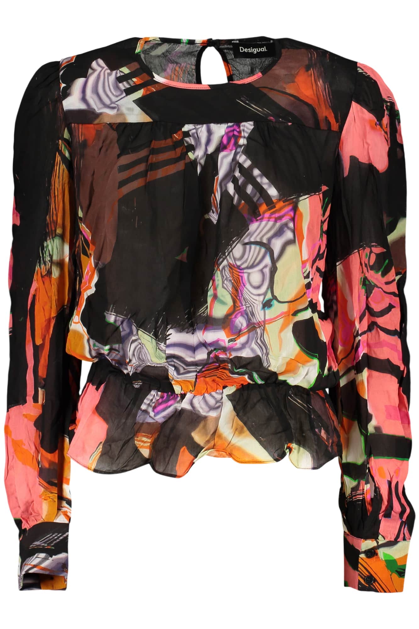 Desigual dames lange mouw shirt zwart