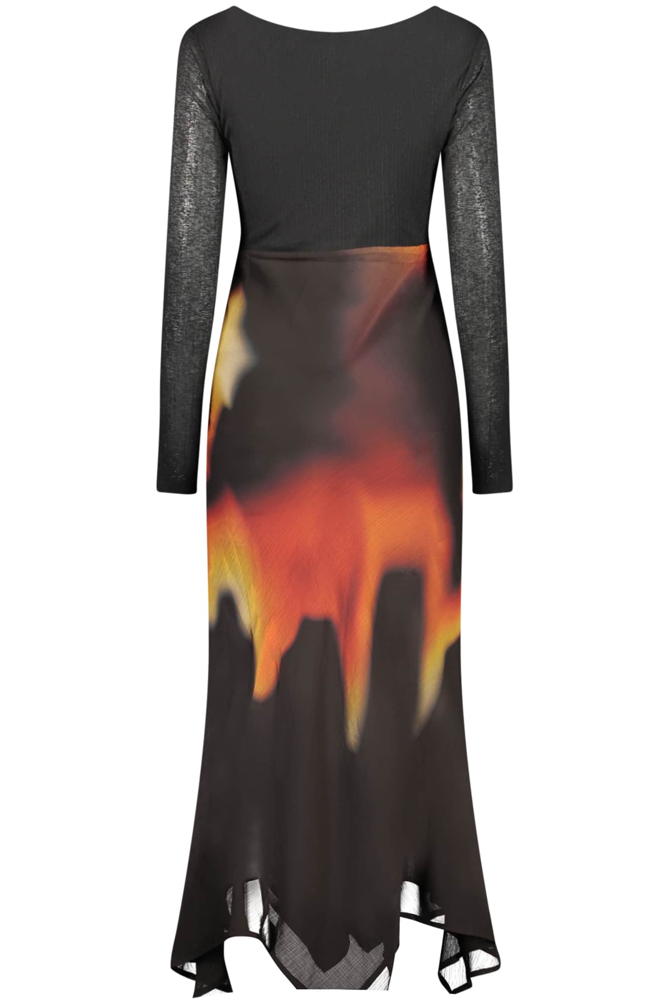 Desigual dames lang zwart jurk