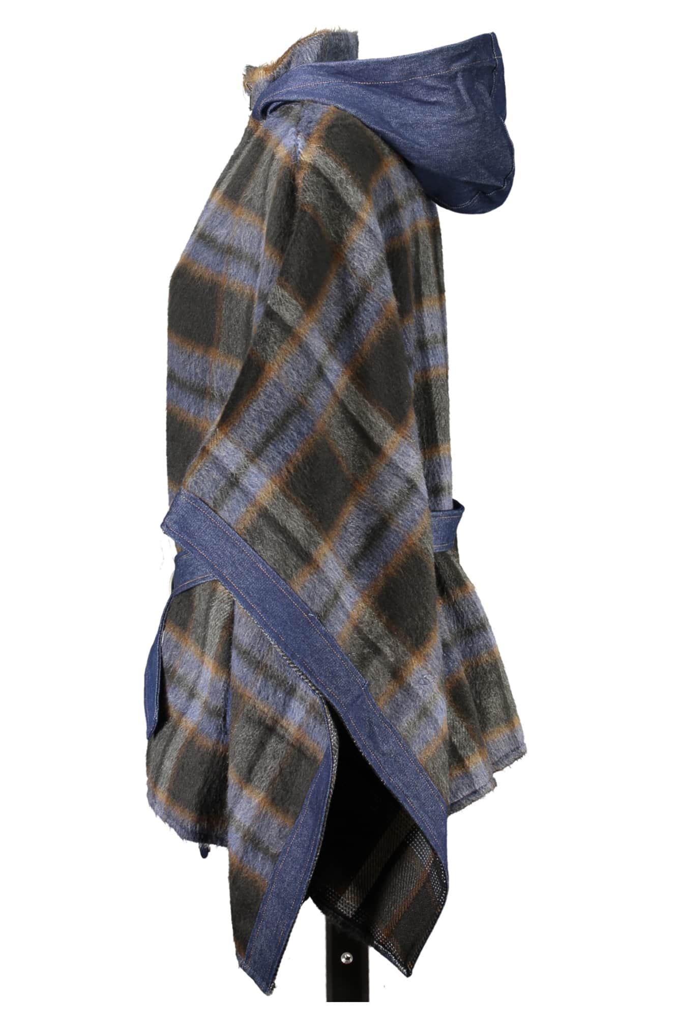 Desigual poncho dames blauw