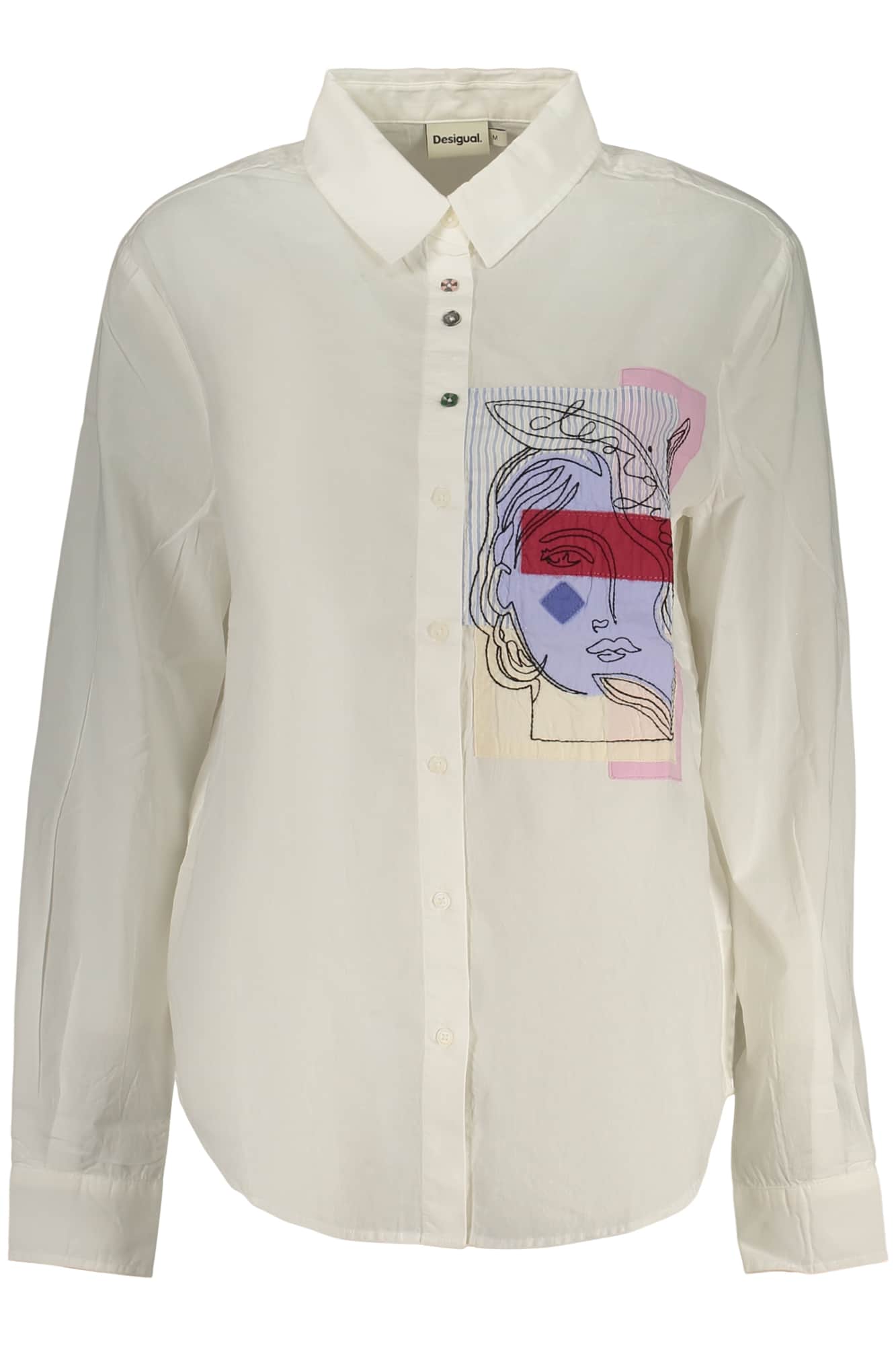 Desigual dames lange mouw shirt wit