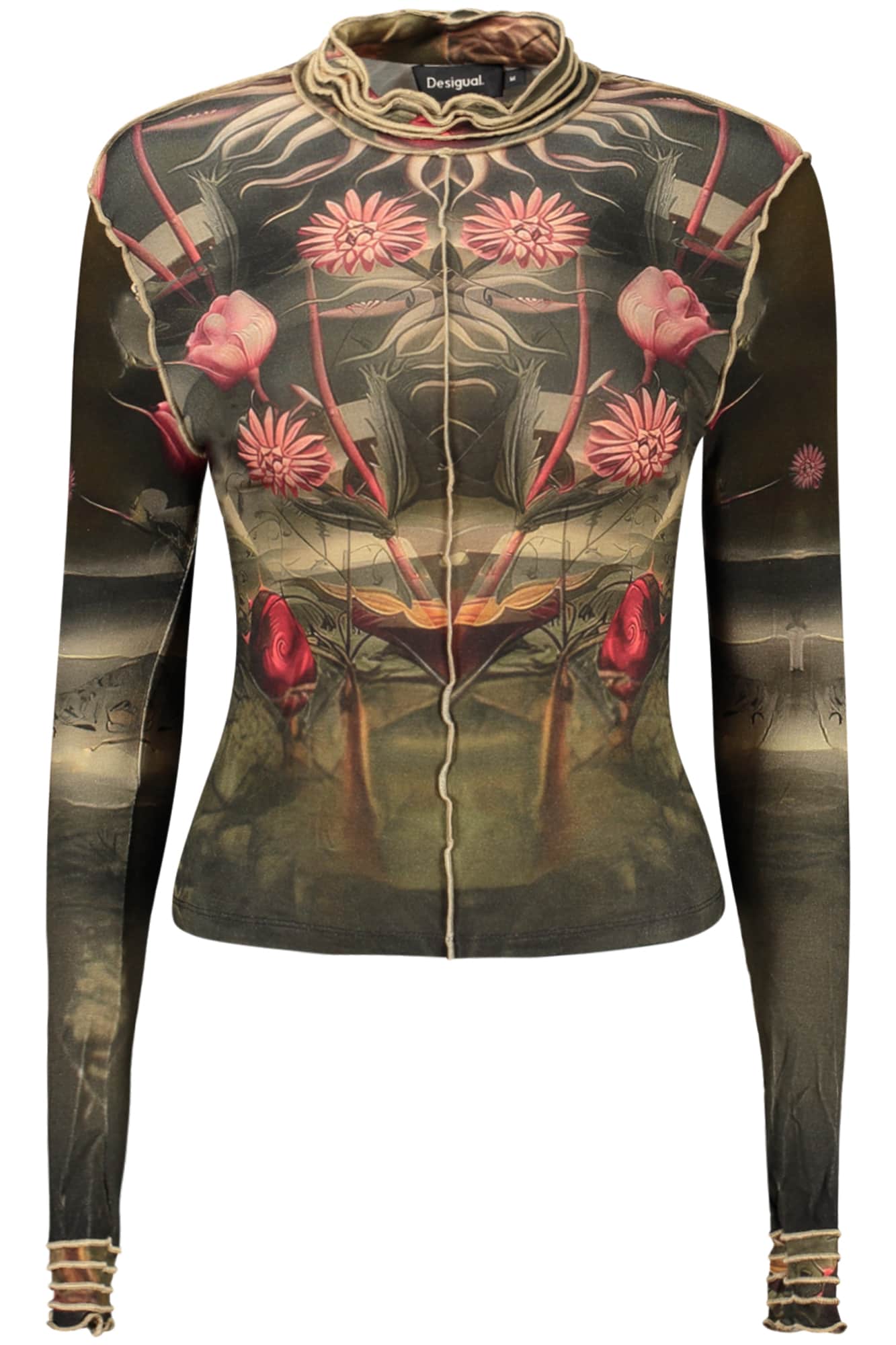 Desigual dames lange mouw t-shirt zwart