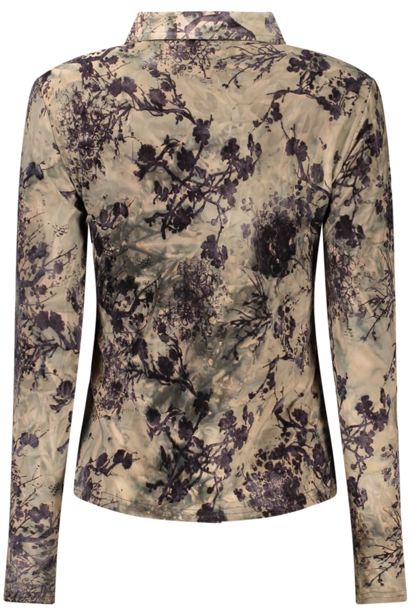 Desigual dames lange mouw shirt, bruin