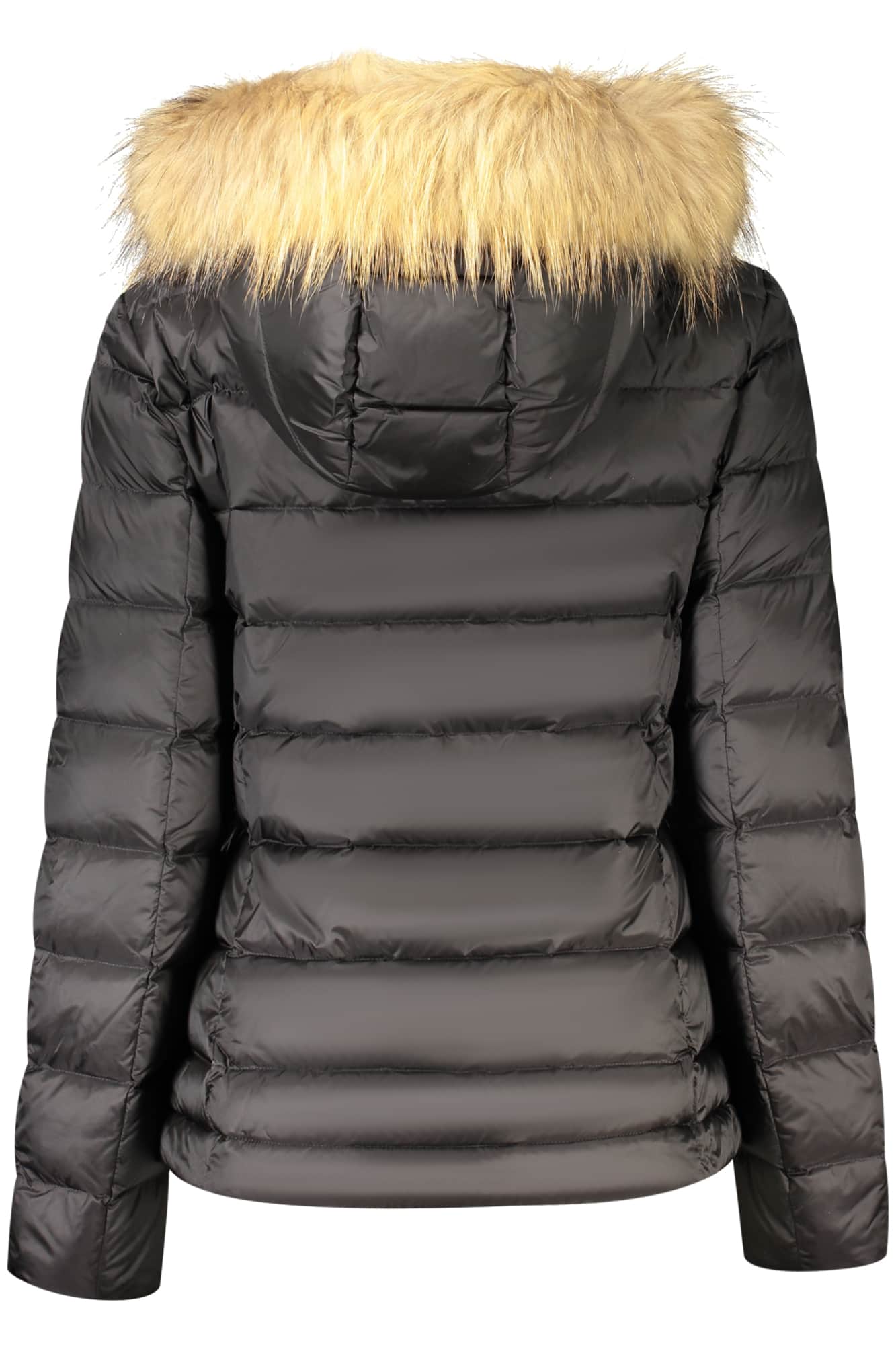 Blauer dames zwart jas