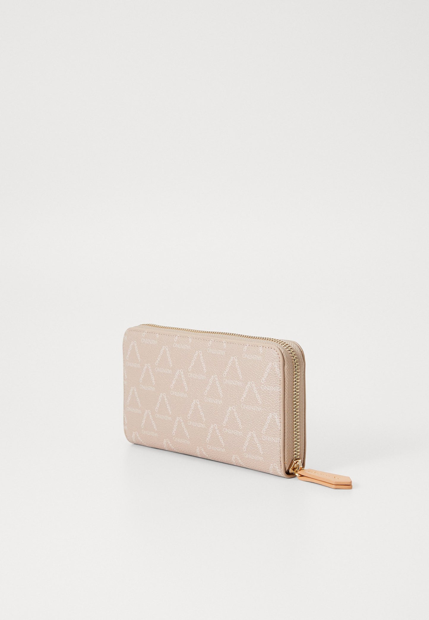 Valentino – Beige Zip-Around Portemonnee