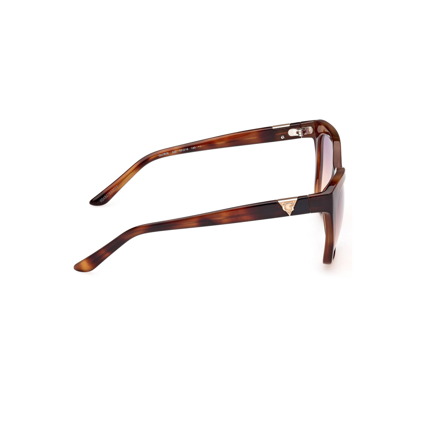 Guess Zonnebril Dames – Havana Montuur – Roze Gradient Glazen – Vlindervorm – Elegant Zomerdesign