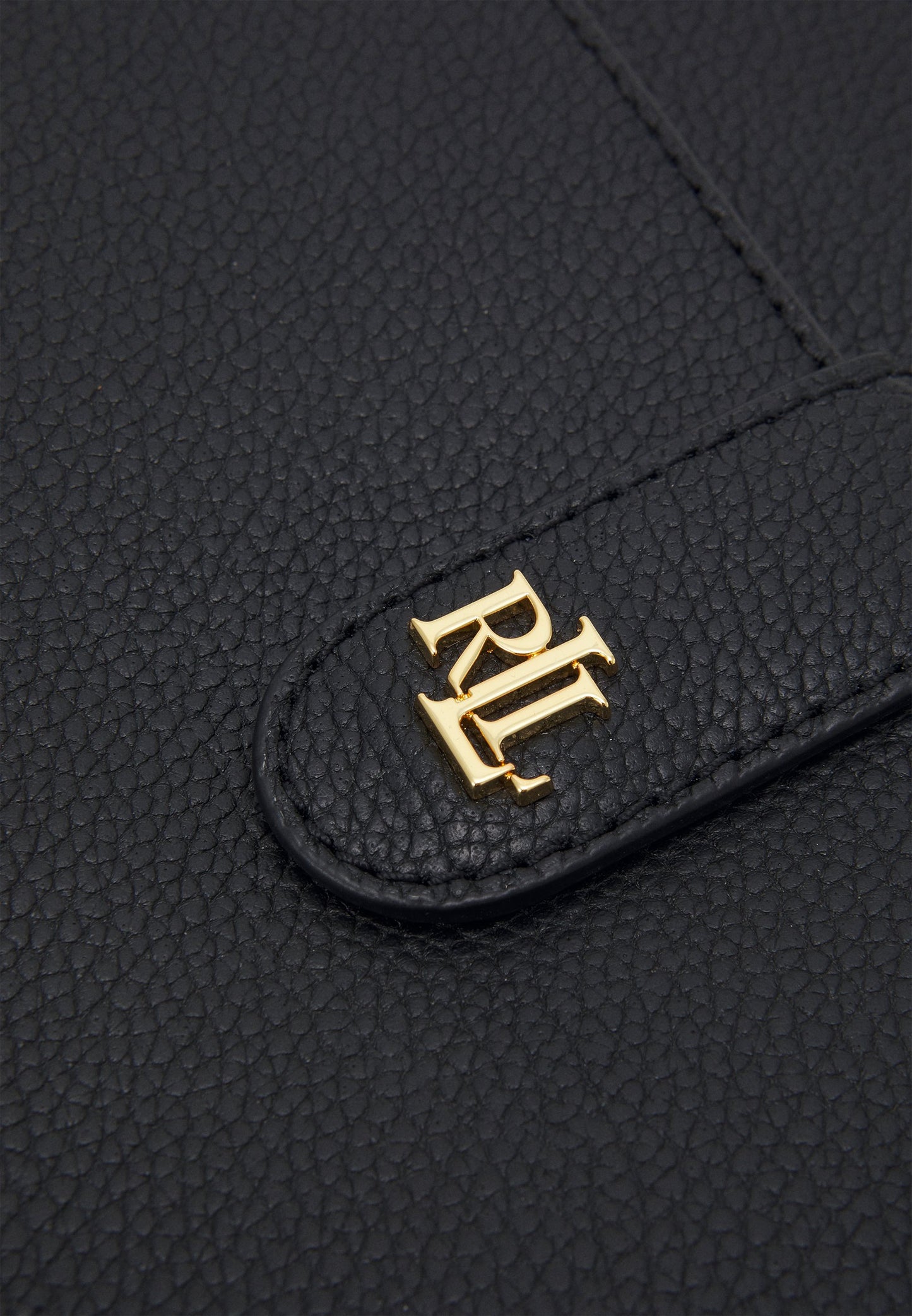 Ralph Lauren Crossbody Tas Zwart – Kleine Dames Tas met Gouden RLL Logo