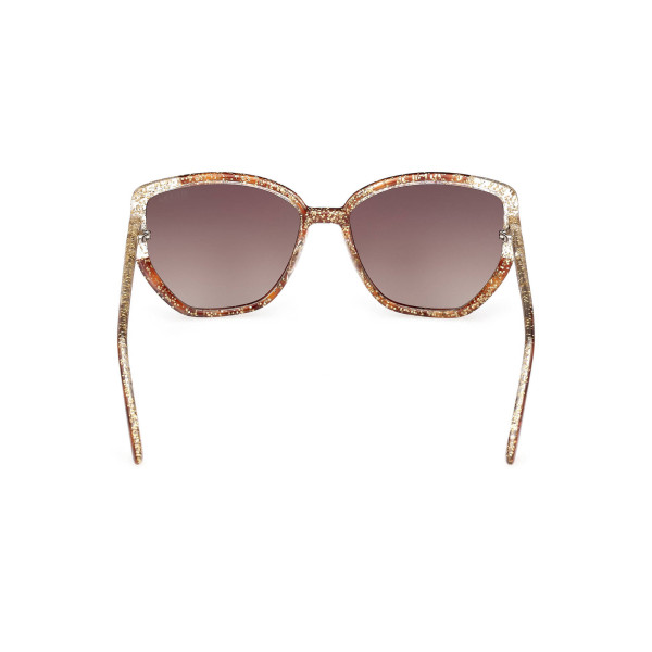 Guess Glitter Cat Eye Zonnebril – Bruin Goud – Glamoureus & UV-Beschermend